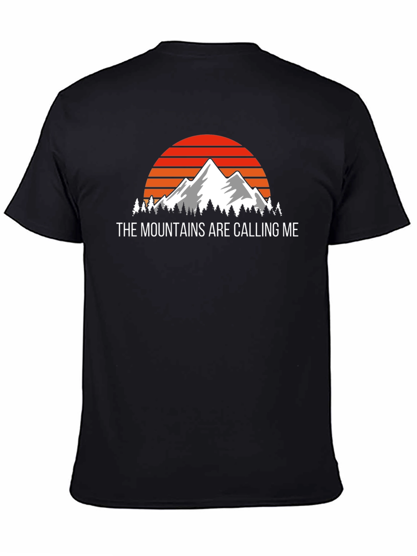 Black Mountains Are Calling Me Black T-Shirt view 4