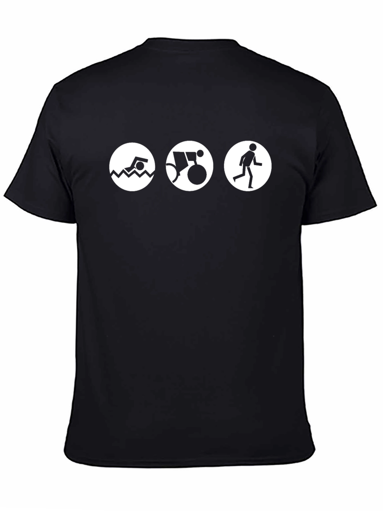 Black Triathlon T-Shirt: Swim, Bike, Run in Style! view 4
