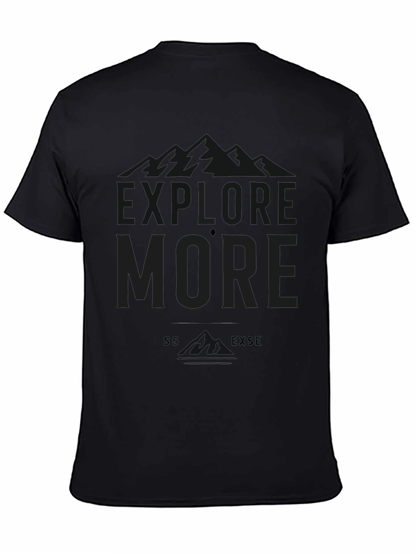 Black Black Graphic T-Shirt - Love More view 4