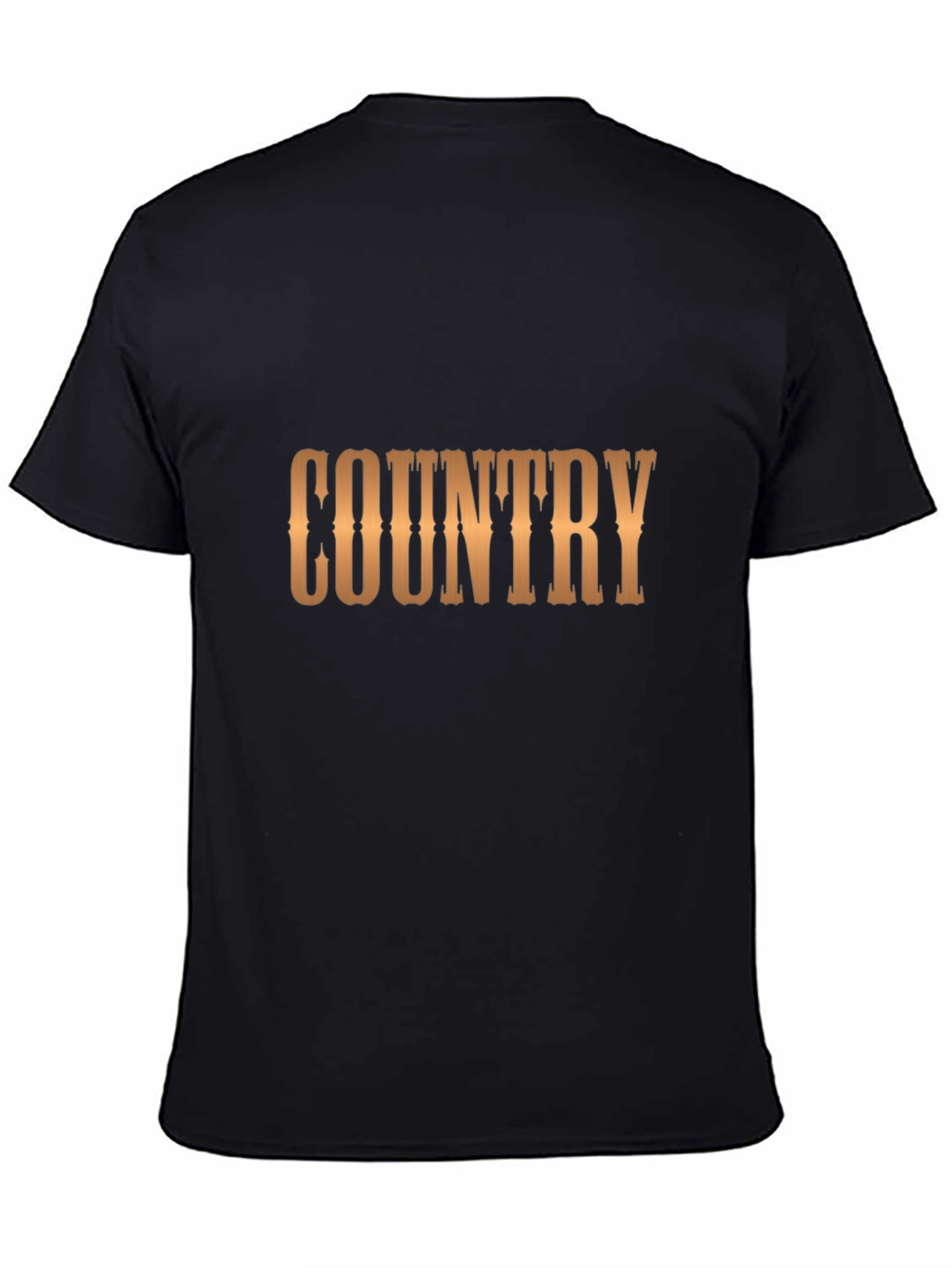 Black Country Style Black T-Shirt view 4