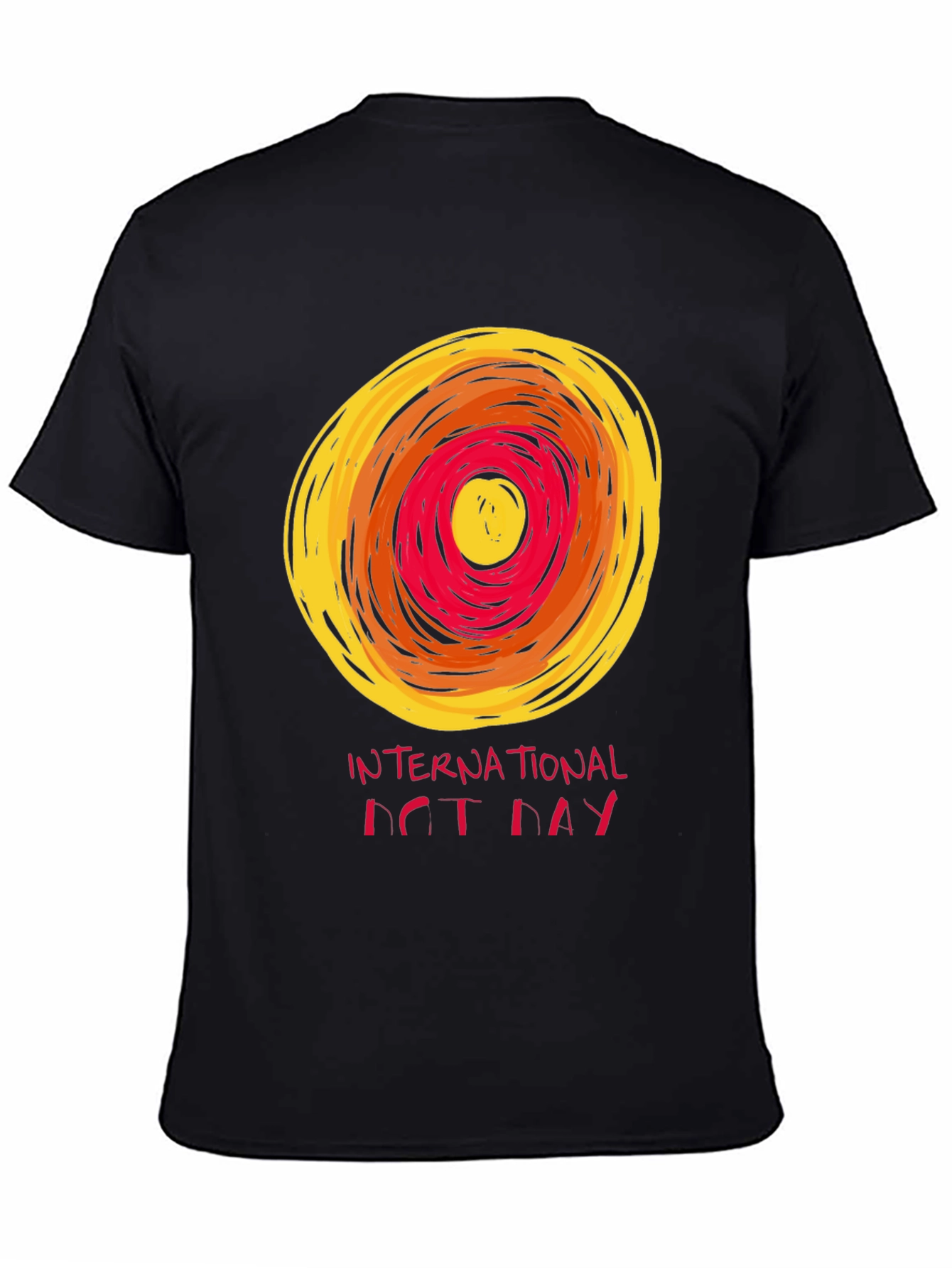 Black International Dot Day Graphic Tee - Artistic Design view 4