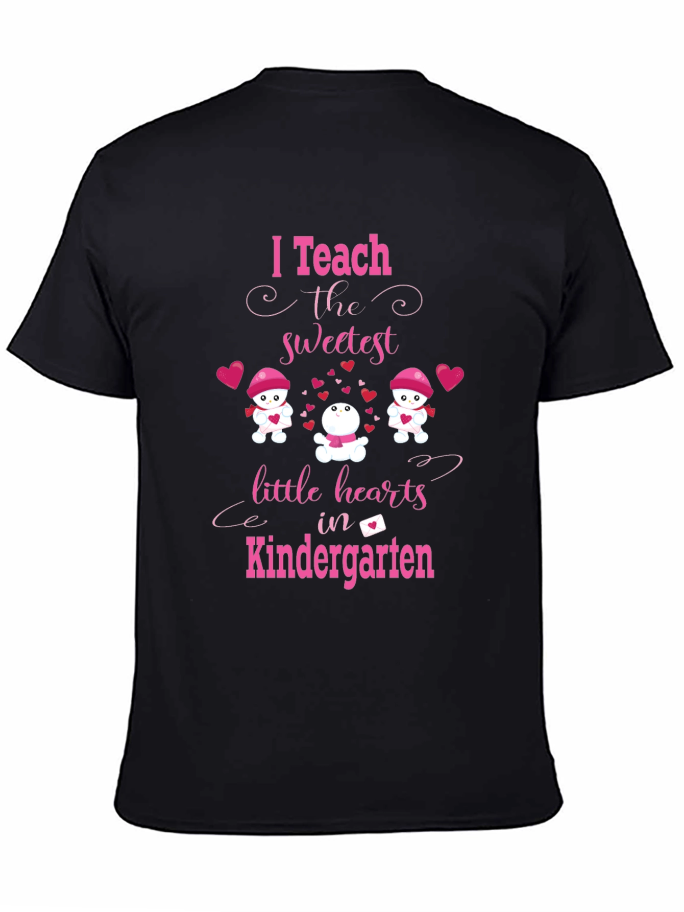 Black I Teach The Sweetest Hearts T-Shirt view 4