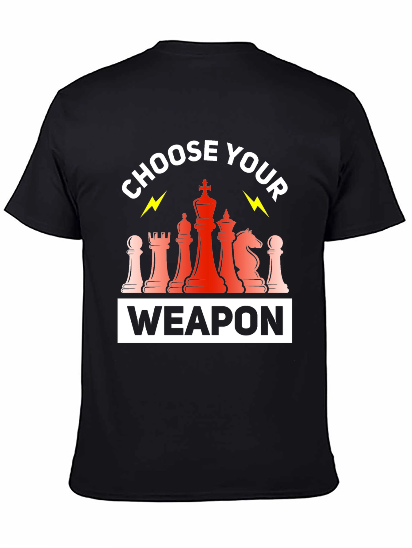 Black Chess Weapon T-Shirt view 4