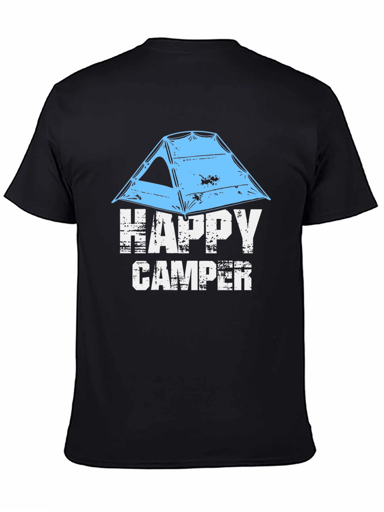 Black Happy Camper T-Shirt - Adventure Ready view 4