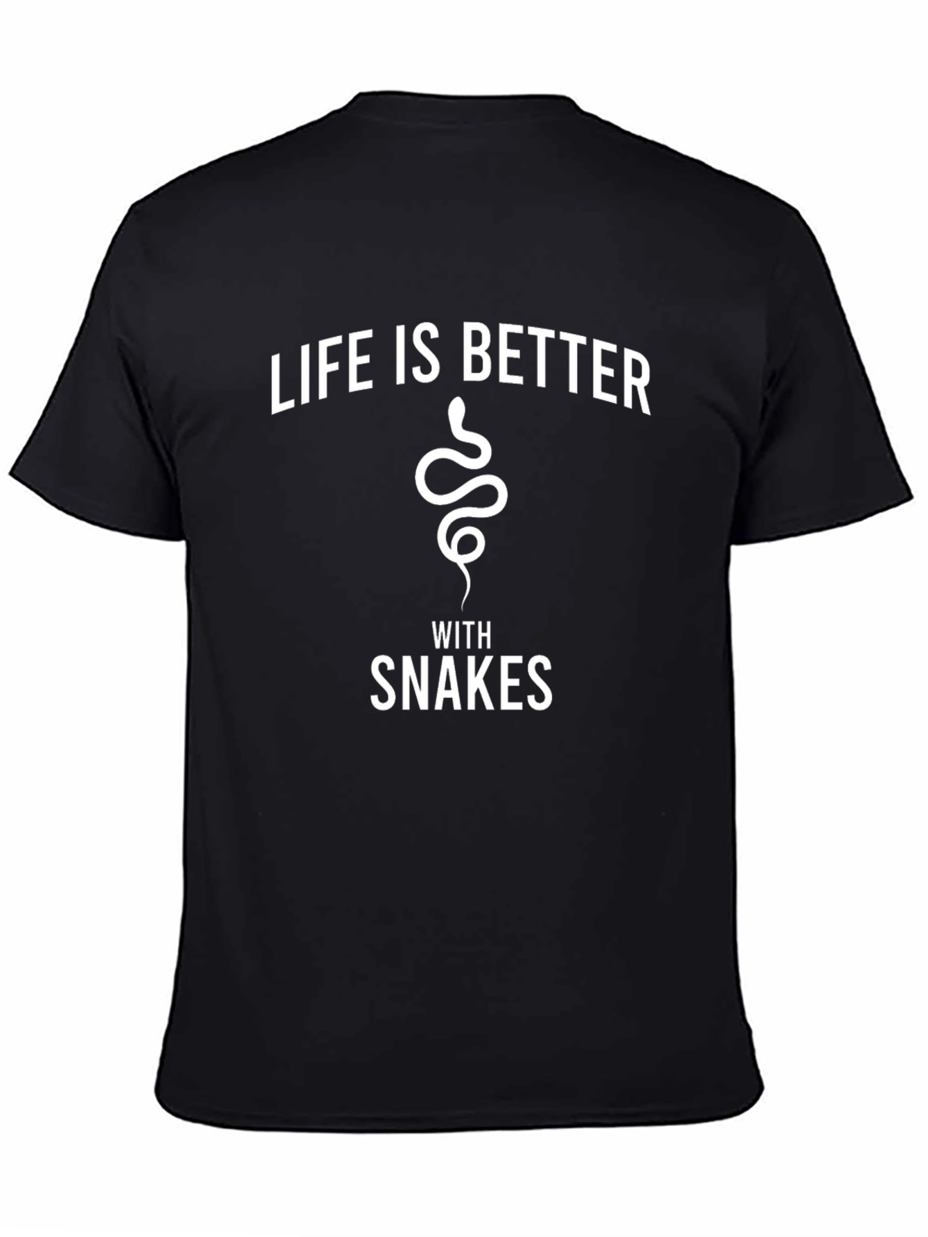Black Life is Better with Snakes Graphic Tee view 4