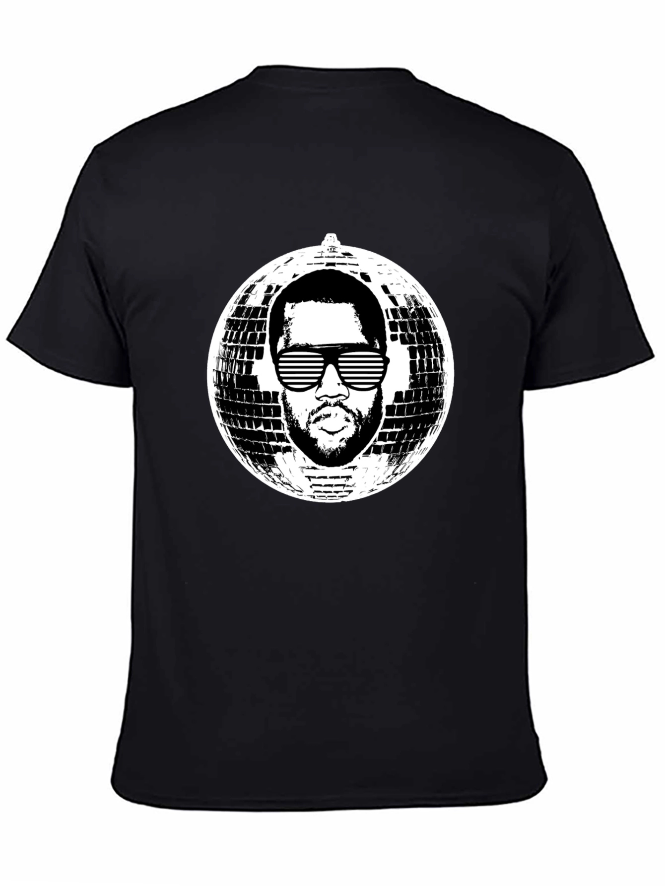Black Retro Disco Kanye Tee - Black view 4