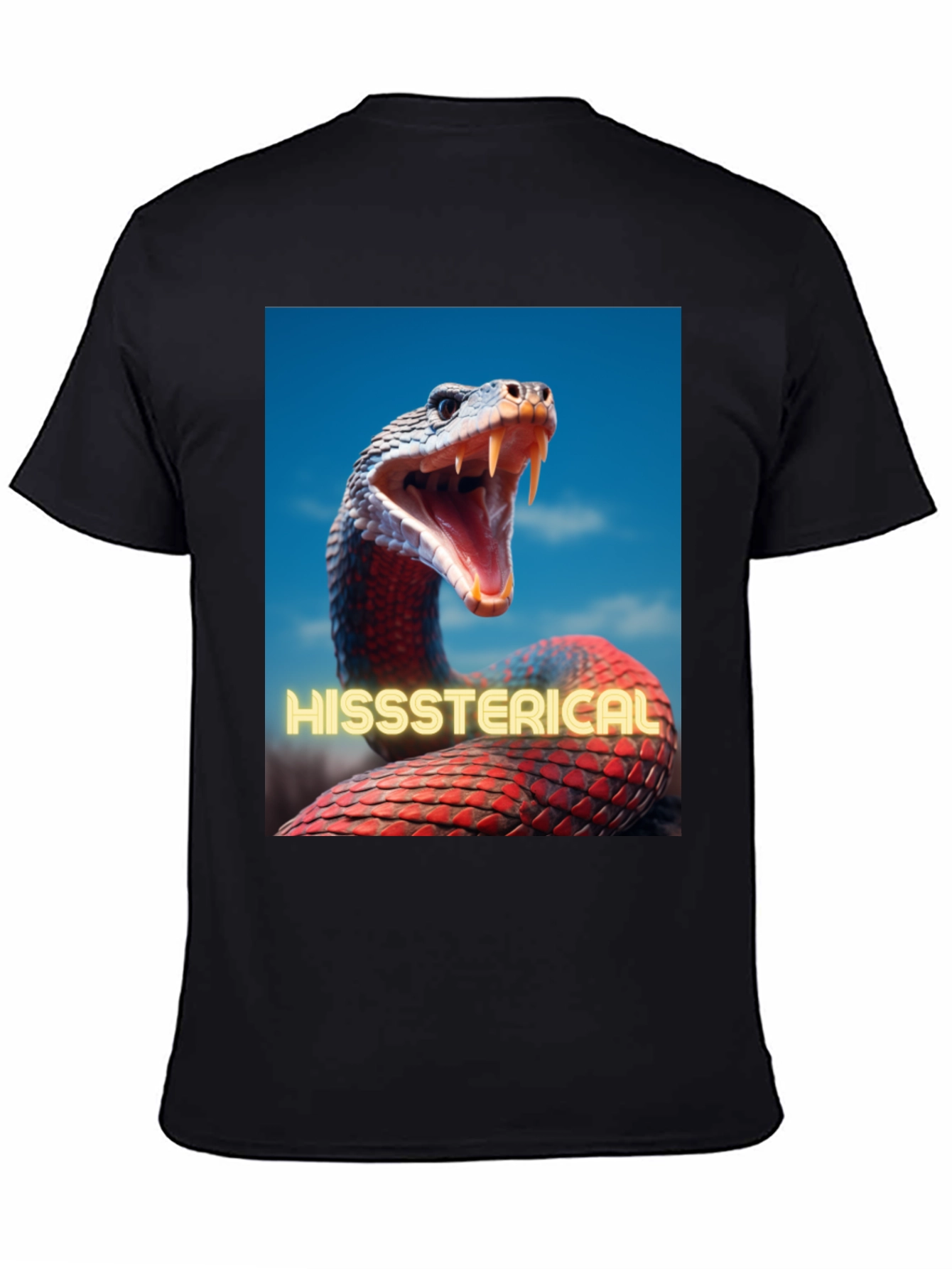 Black Hisssterical Snake T-Shirt view 4