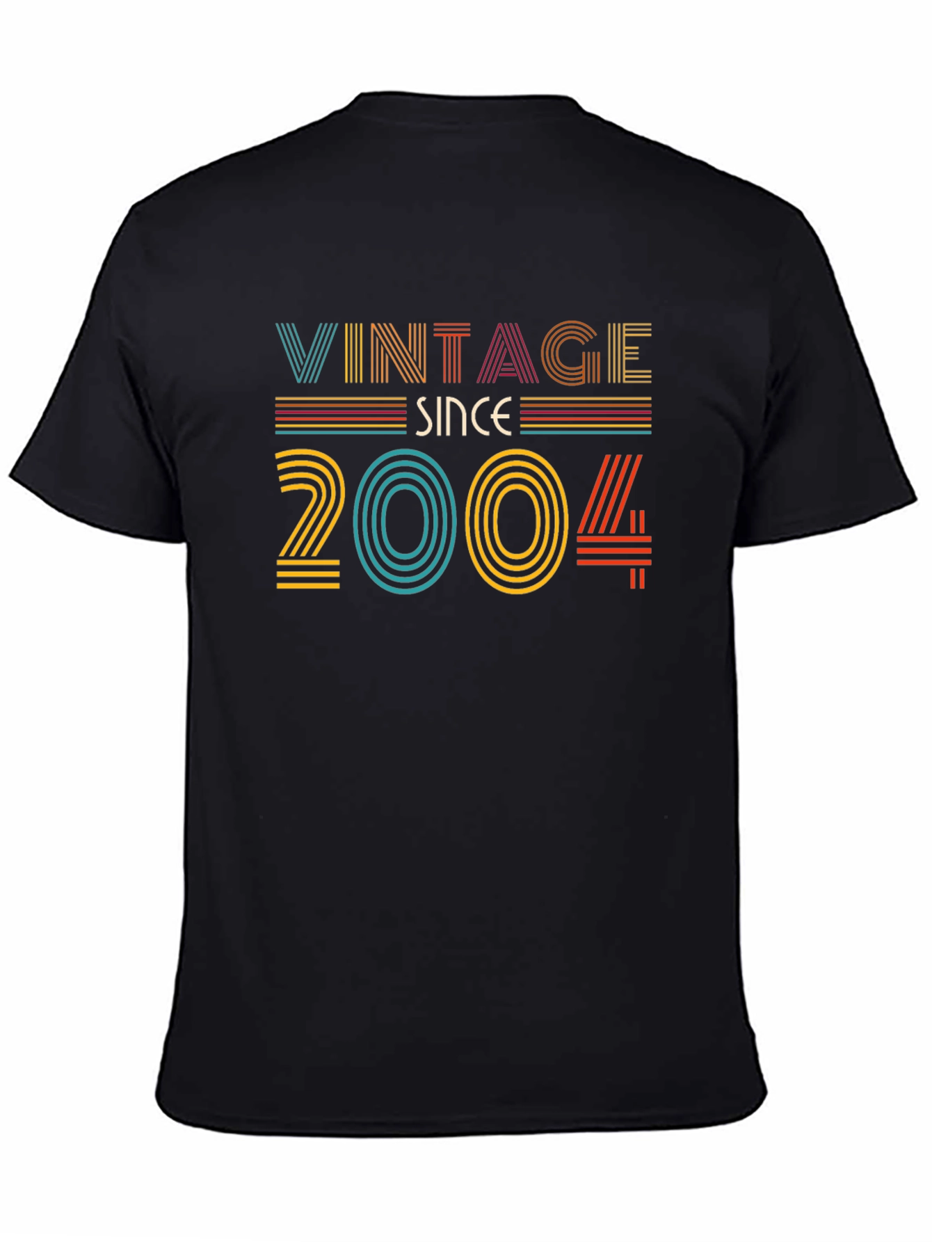 Black Vintage Since 2004 Graphic T-Shirt view 4