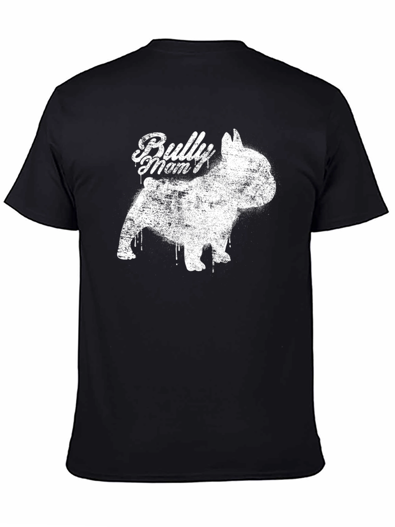 Black Bully Mom Dog Graphic Tee - Black view 4