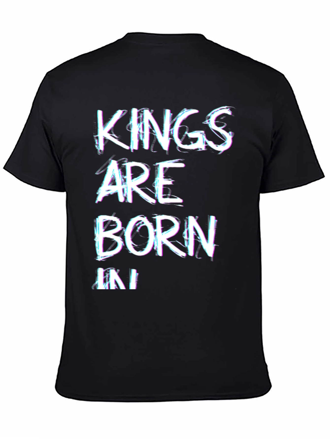 Black Kings Are Born In T-Shirt - Black view 4