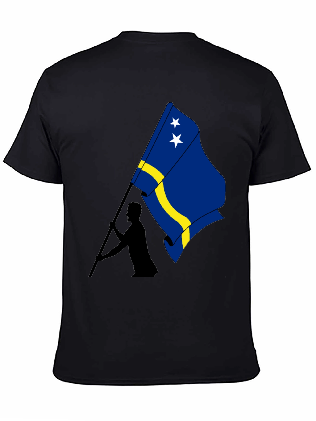 Curaçao Flag Graphic Tee - Black - 4
