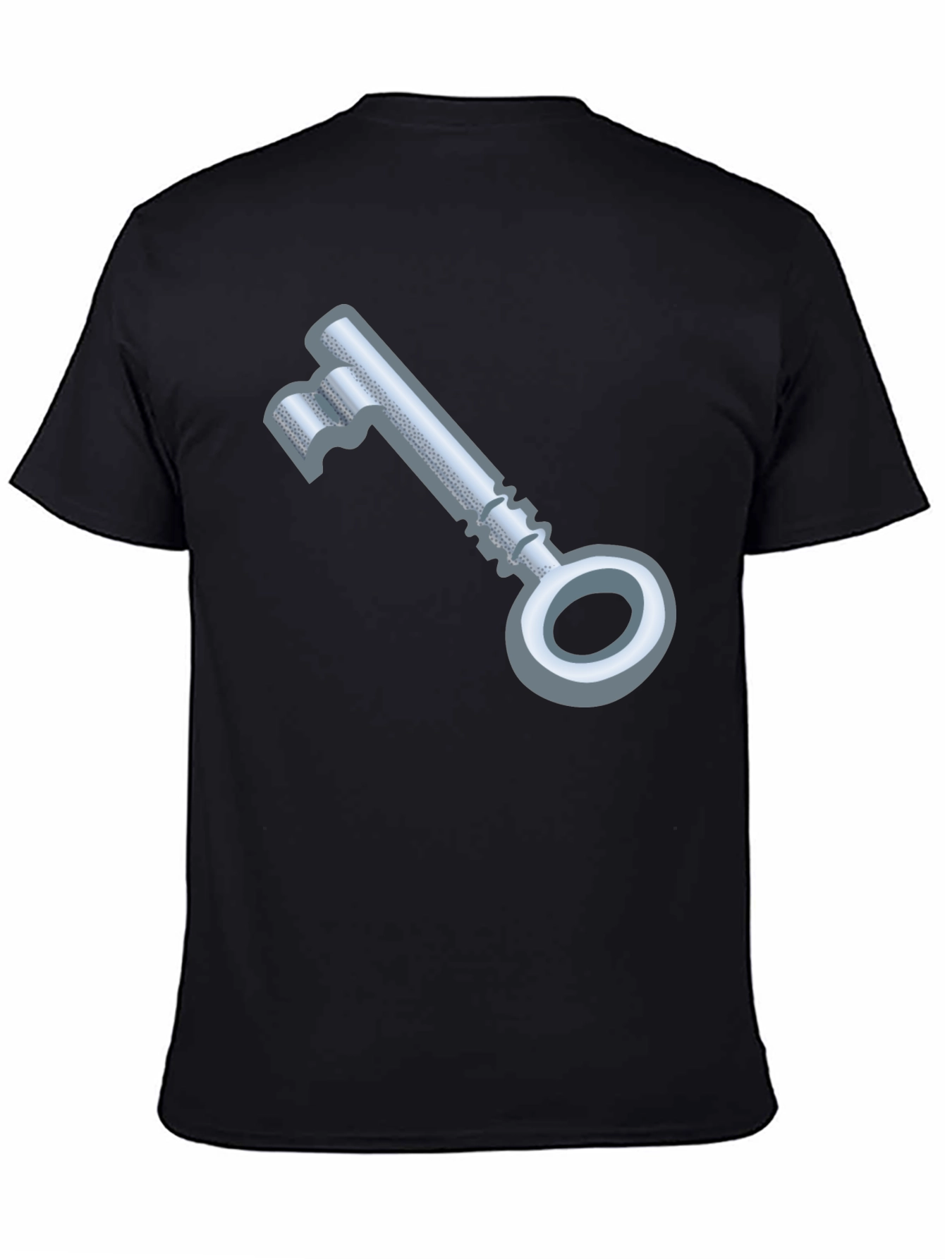 Black Key Graphic Black T-Shirt view 4