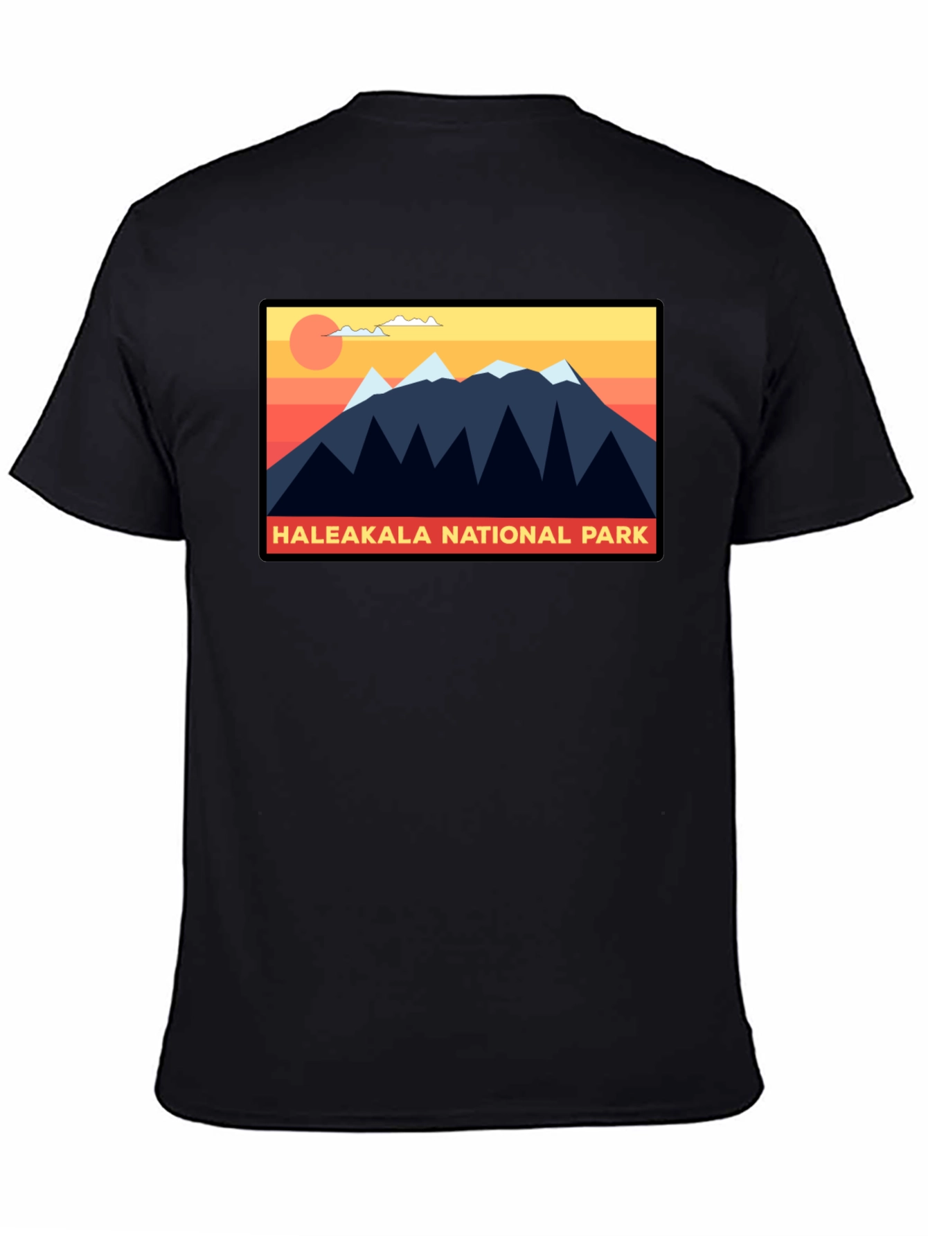 Black Haleakala National Park Graphic T-Shirt view 4