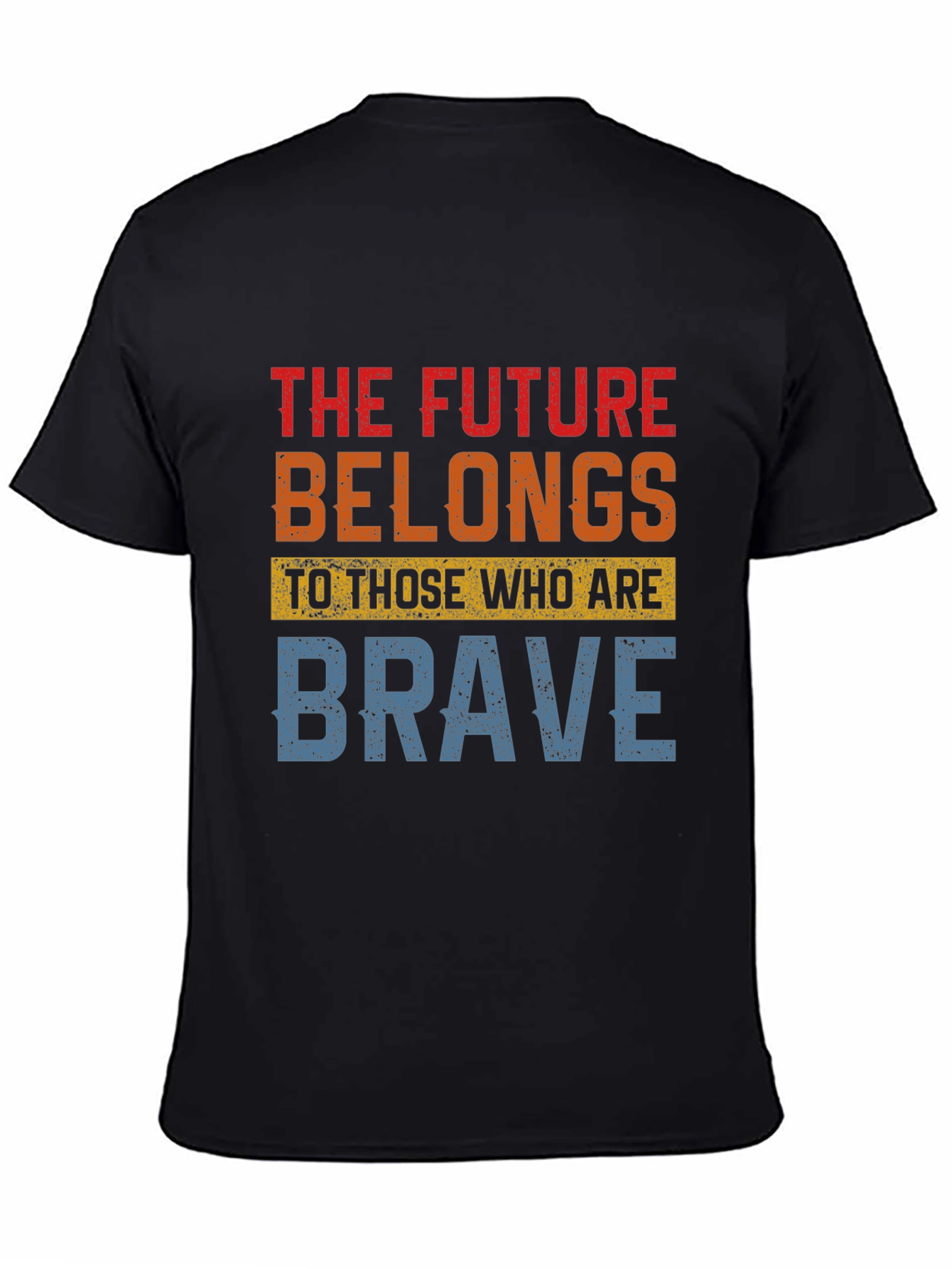 Black Future Belongs to the Brave Graphic Tee view 4