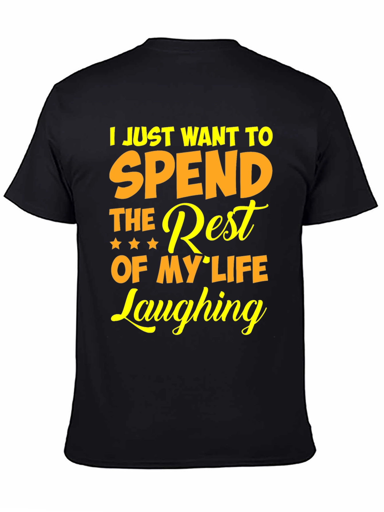 Black Laughing Rest of My Life Graphic Tee view 4