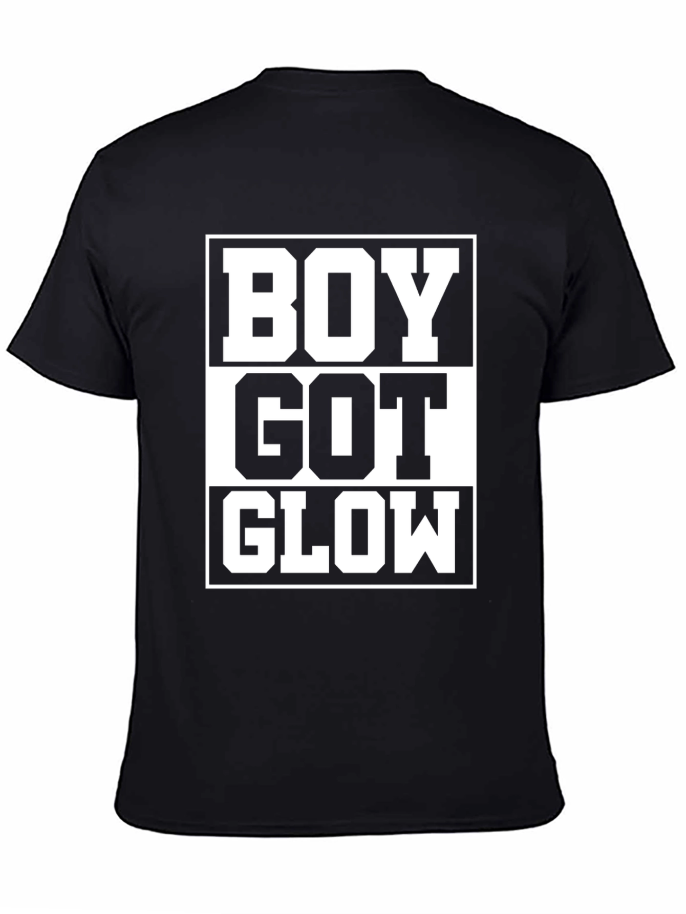 Black Boy Got Glow Graphic T-Shirt - Trendy Streetwear Tee view 4