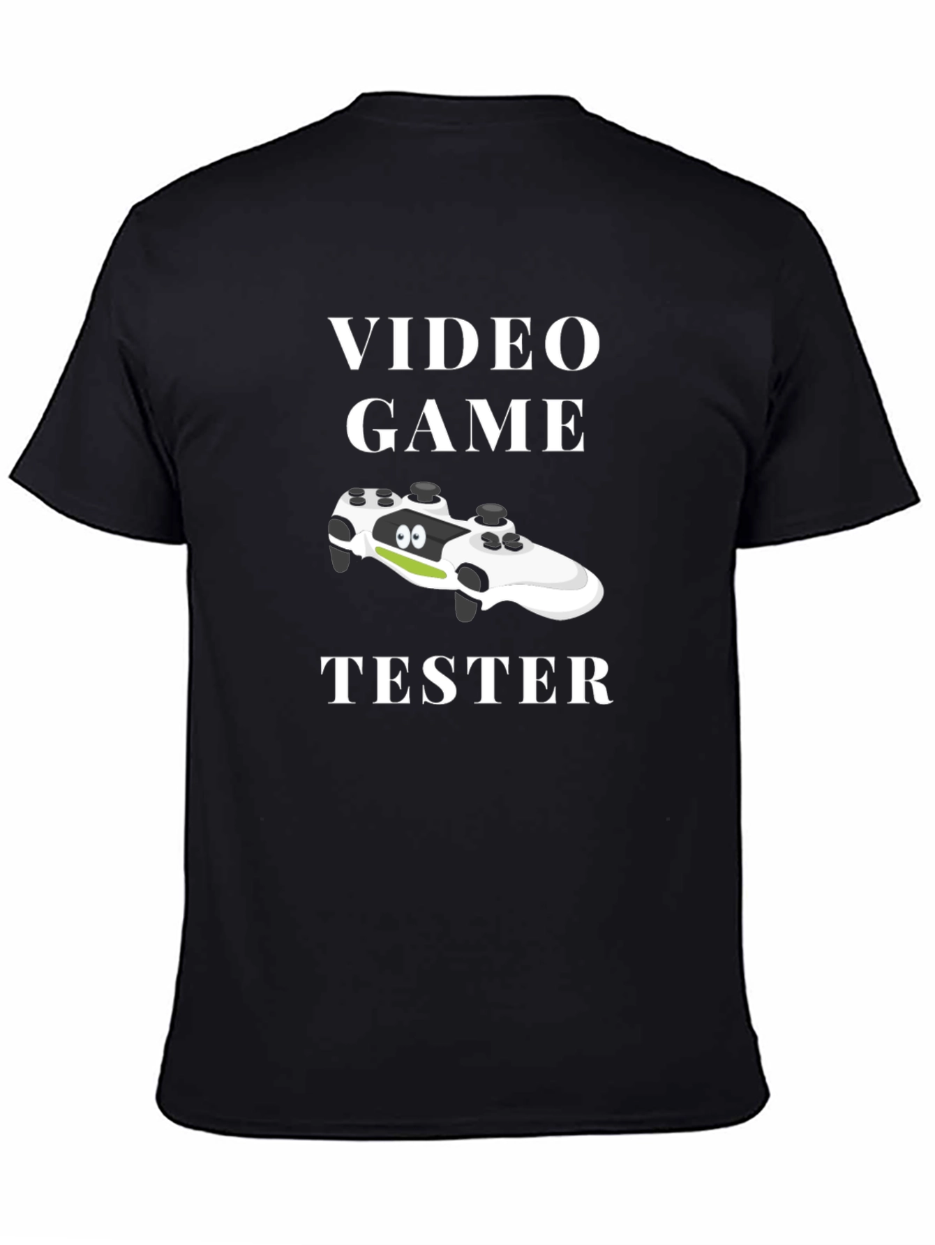 Black Video Game Tester Funny Gamer T-Shirt view 4