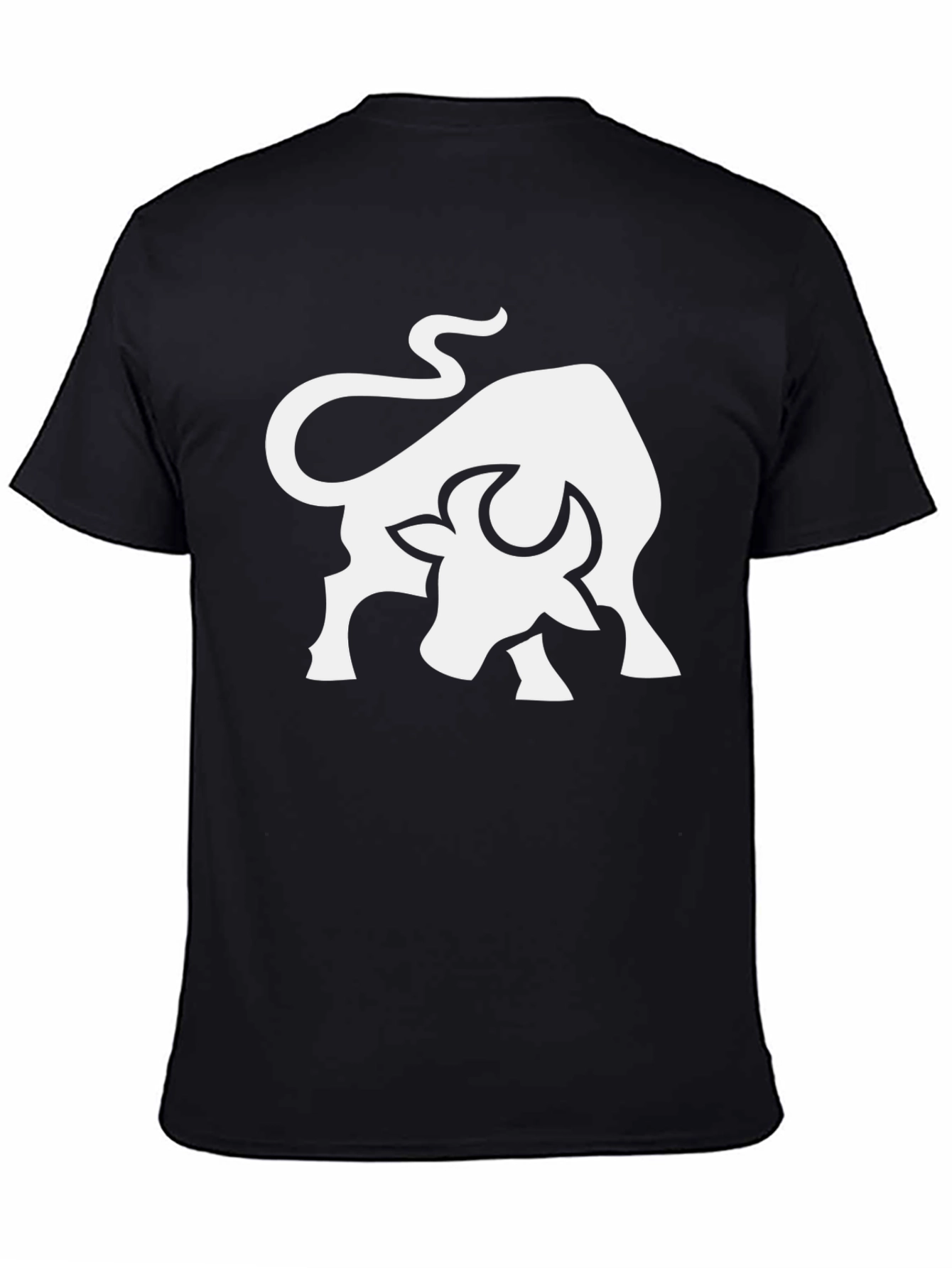 Black Bull Graphic Tee - Black Cotton Blend view 4