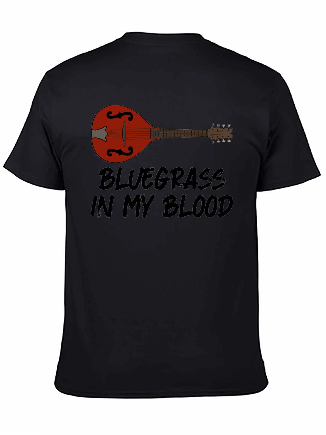 Black Bluegrass in My Blood T-Shirt - Music Lover Tee view 4