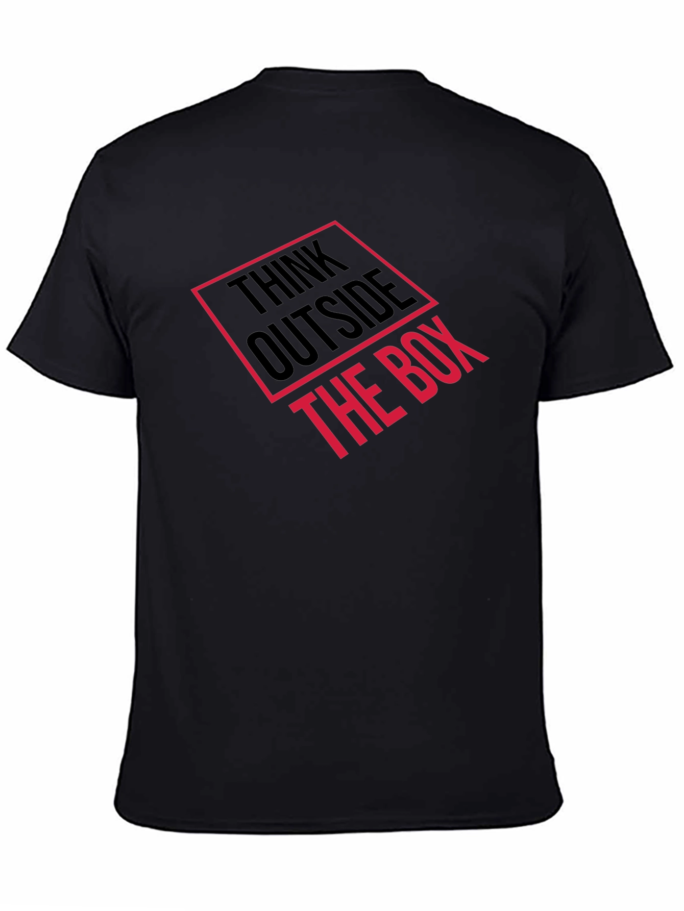 Black Think Outside the Box Graphic Tee - Black view 4