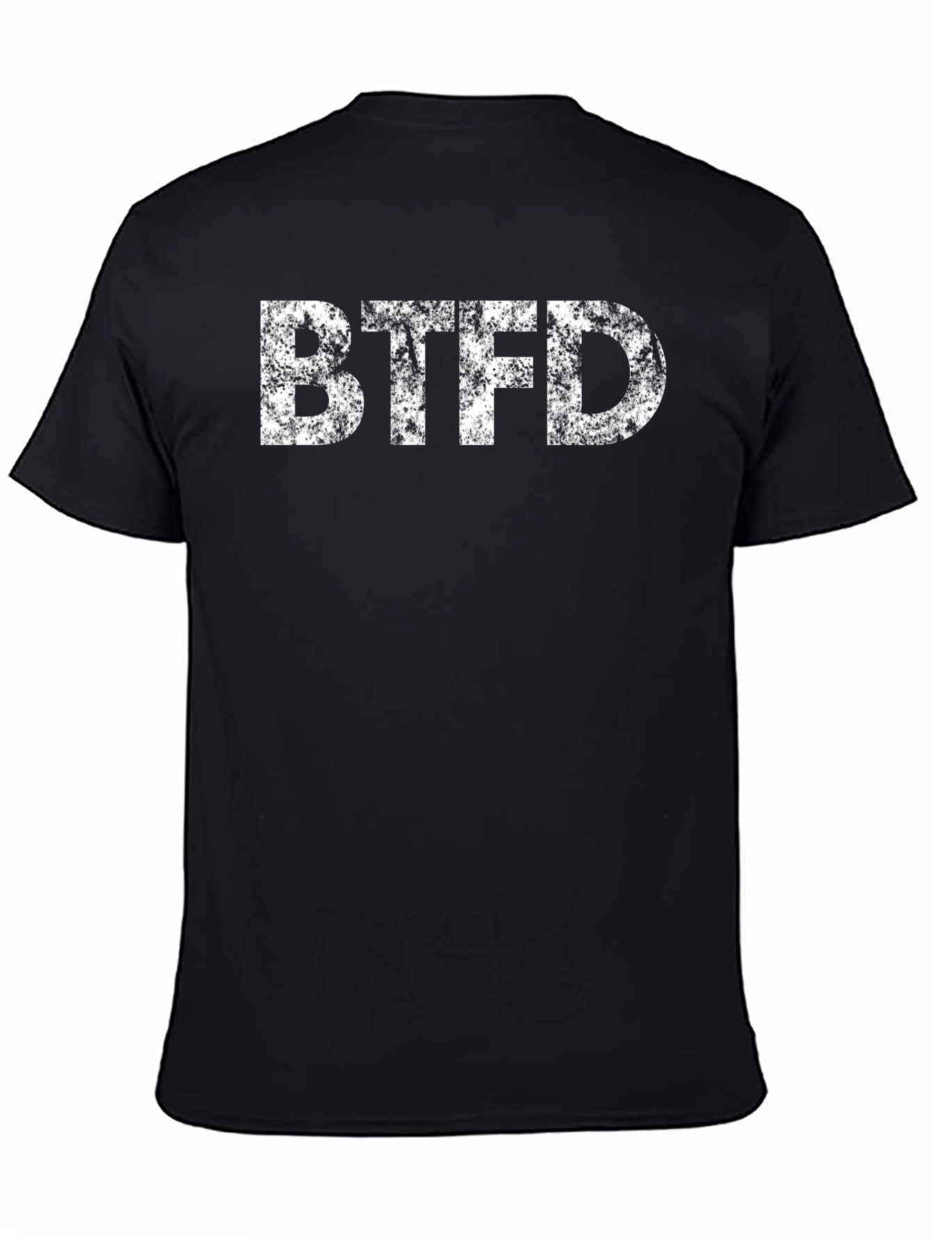 Black BTFD Graphic Tee - Black Cotton Blend view 4