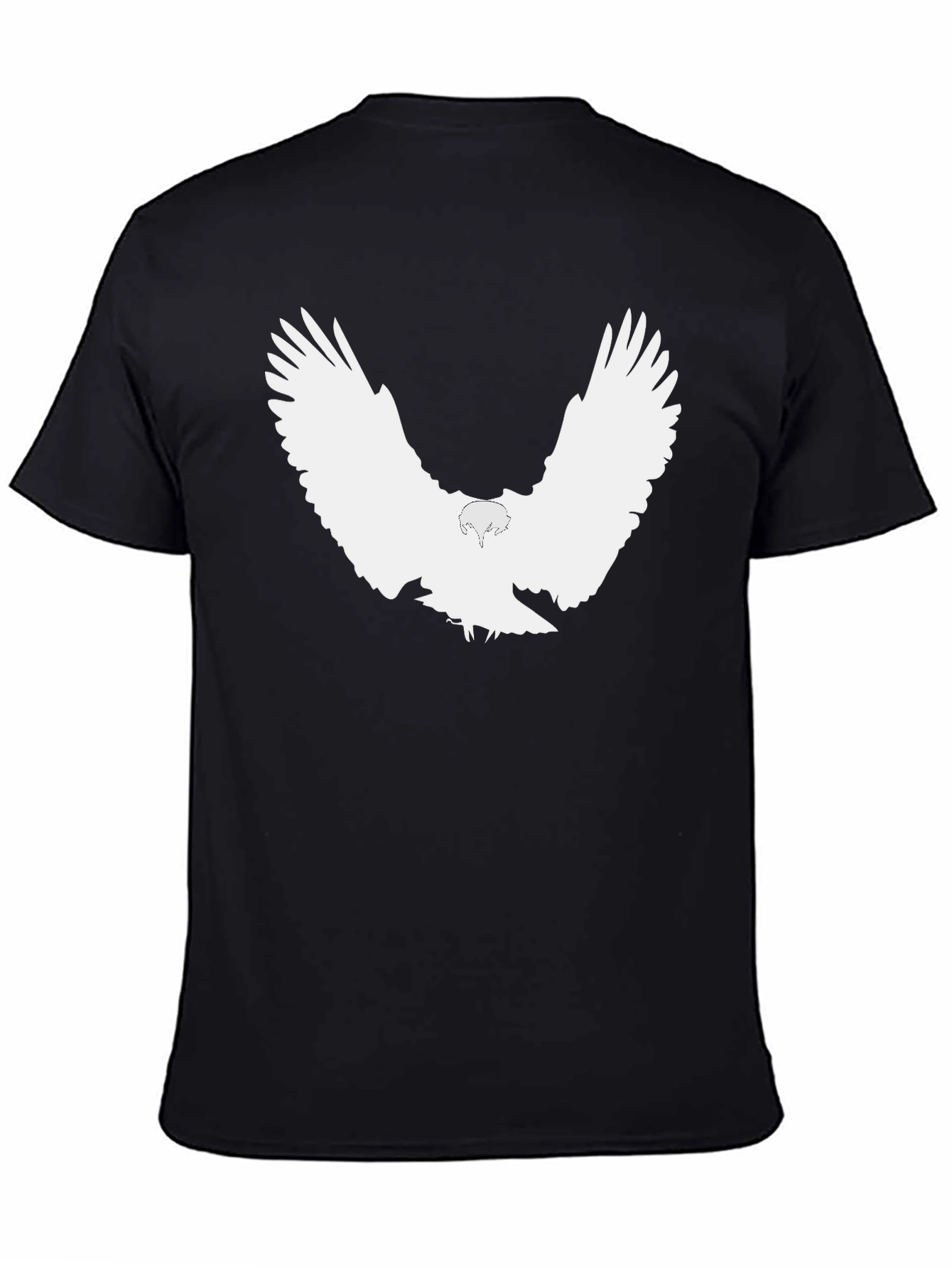 Black Black Eagle Print T-Shirt - Stylish Graphic Tee view 4