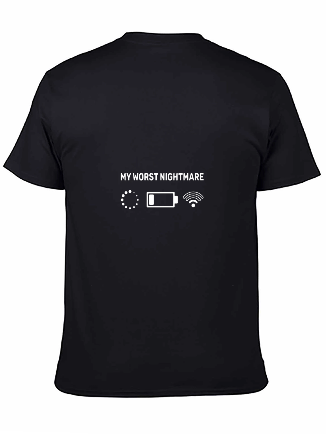 Black My Worst Nightmare Graphic T-Shirt - Funny Tech Humor Tee view 4