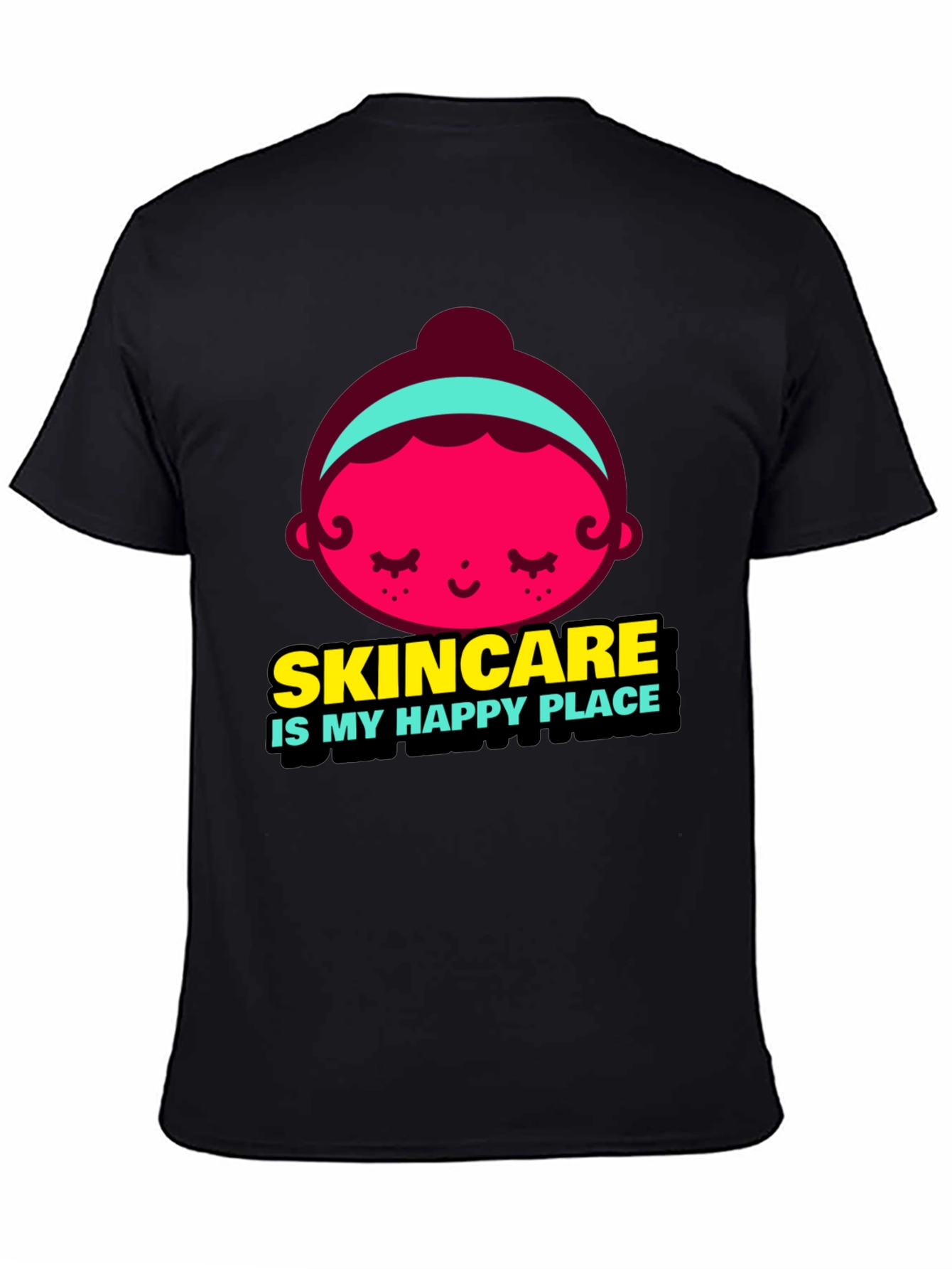 Black Skincare Is My Happy Place Graphic Tee view 4