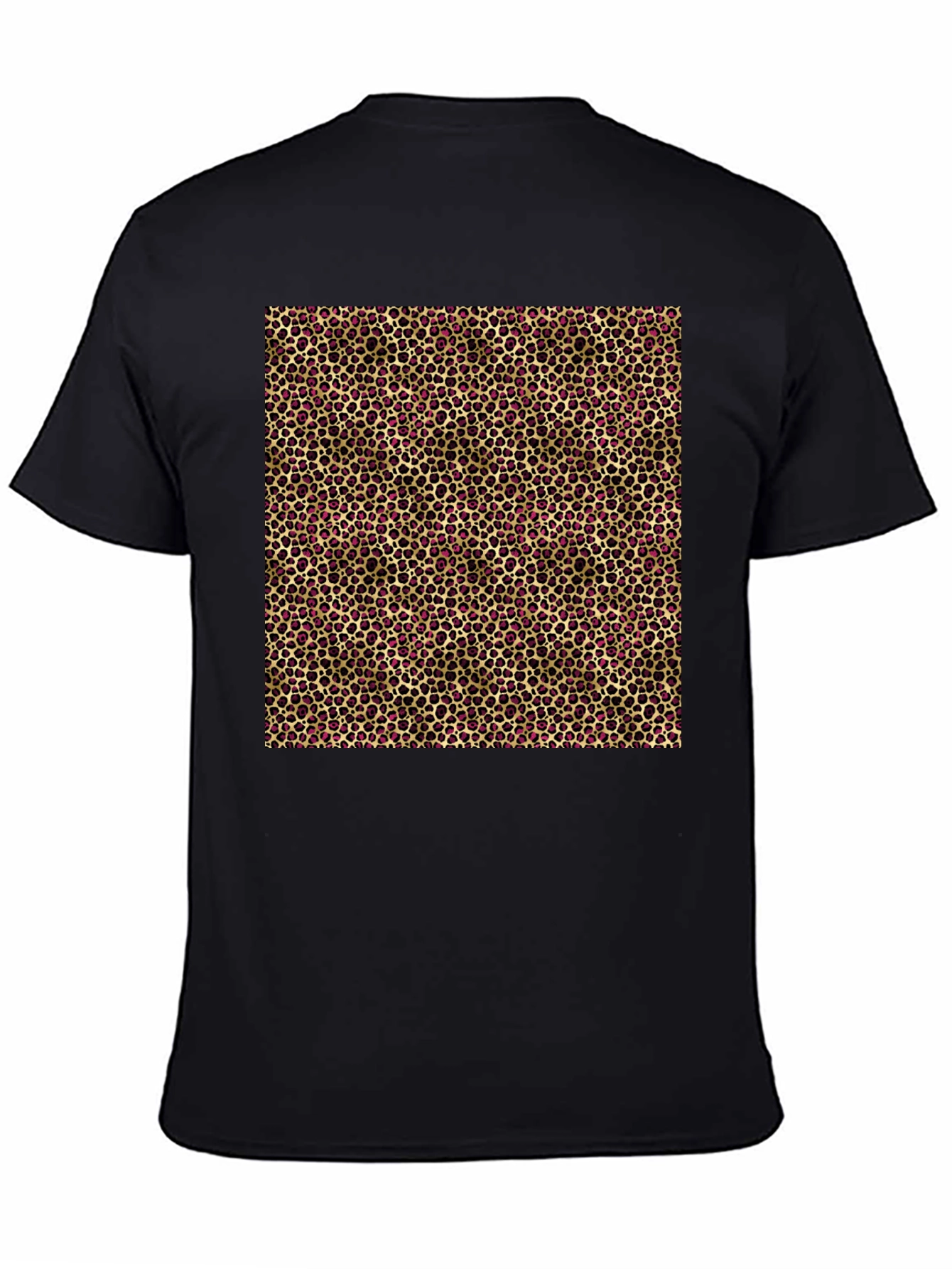 Black Leopard Print T-Shirt - Modern Style view 4