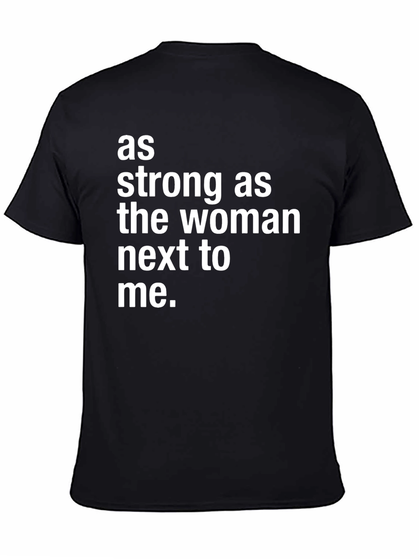 Black Strong Woman Tee - Empowering Graphic T-Shirt view 4