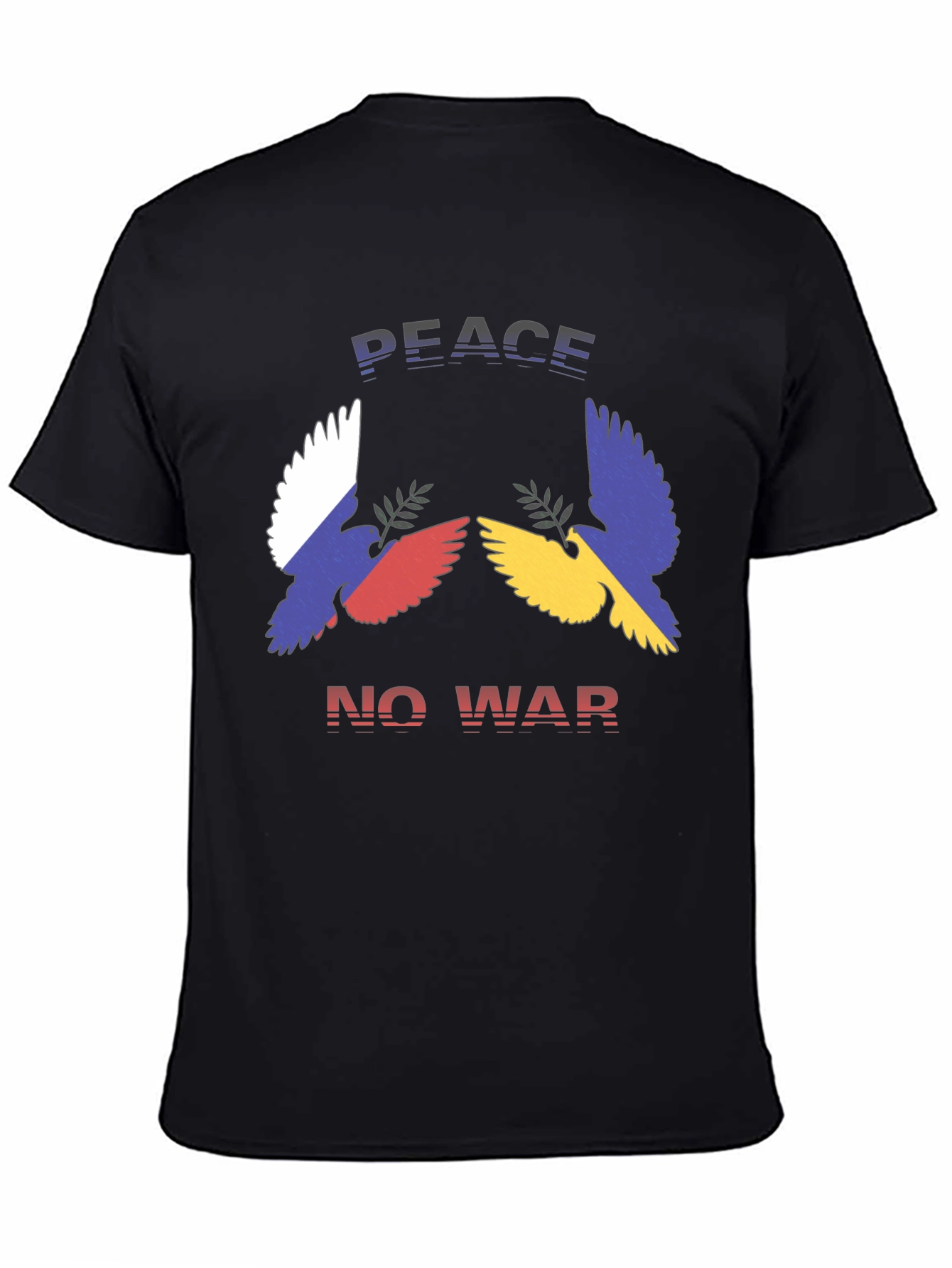 Black Peace No War Graphic T-Shirt view 4