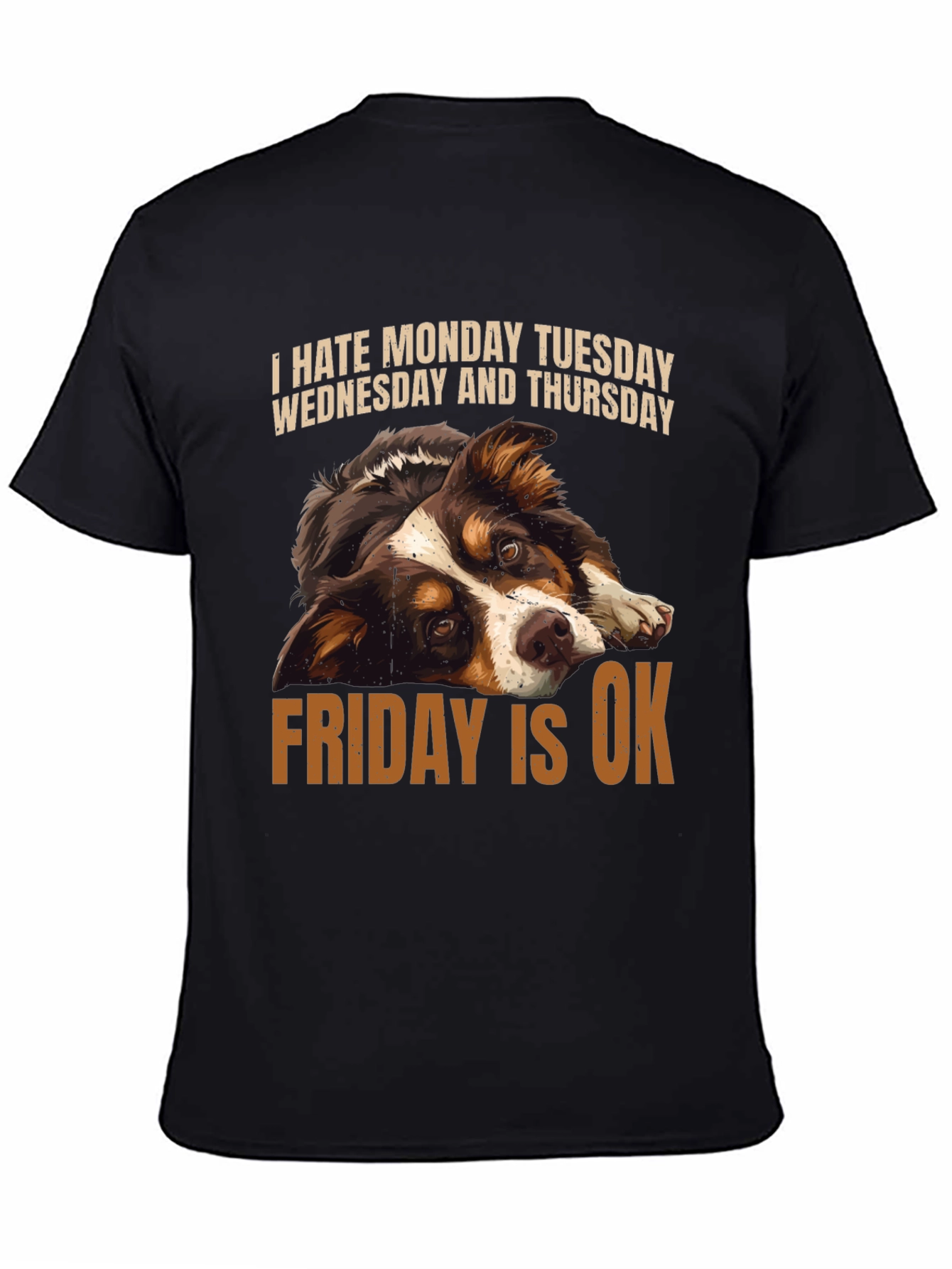Funny Dog Days of the Week T-Shirt - 4