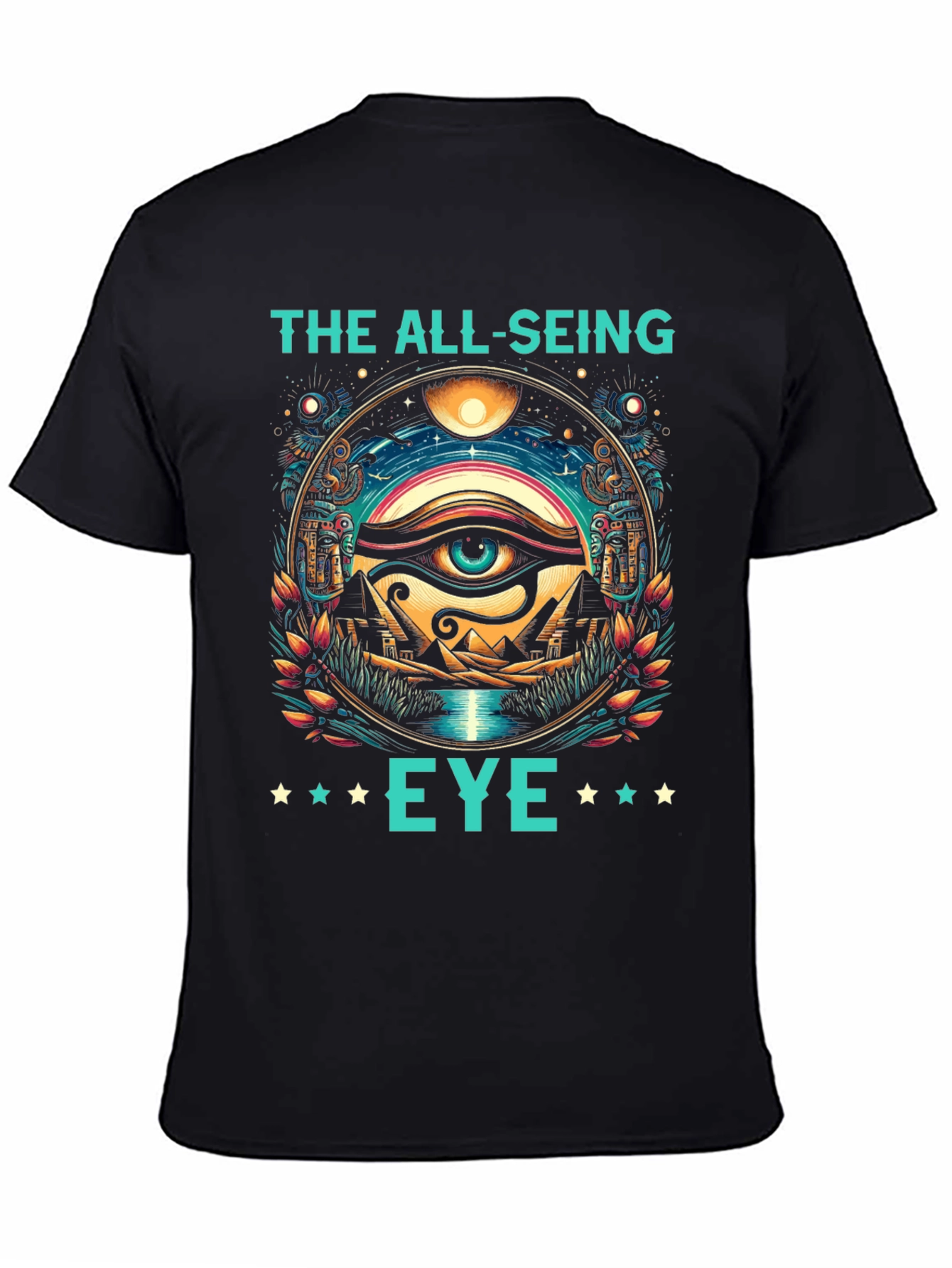Black The All-Seeing Eye Graphic Tee view 4