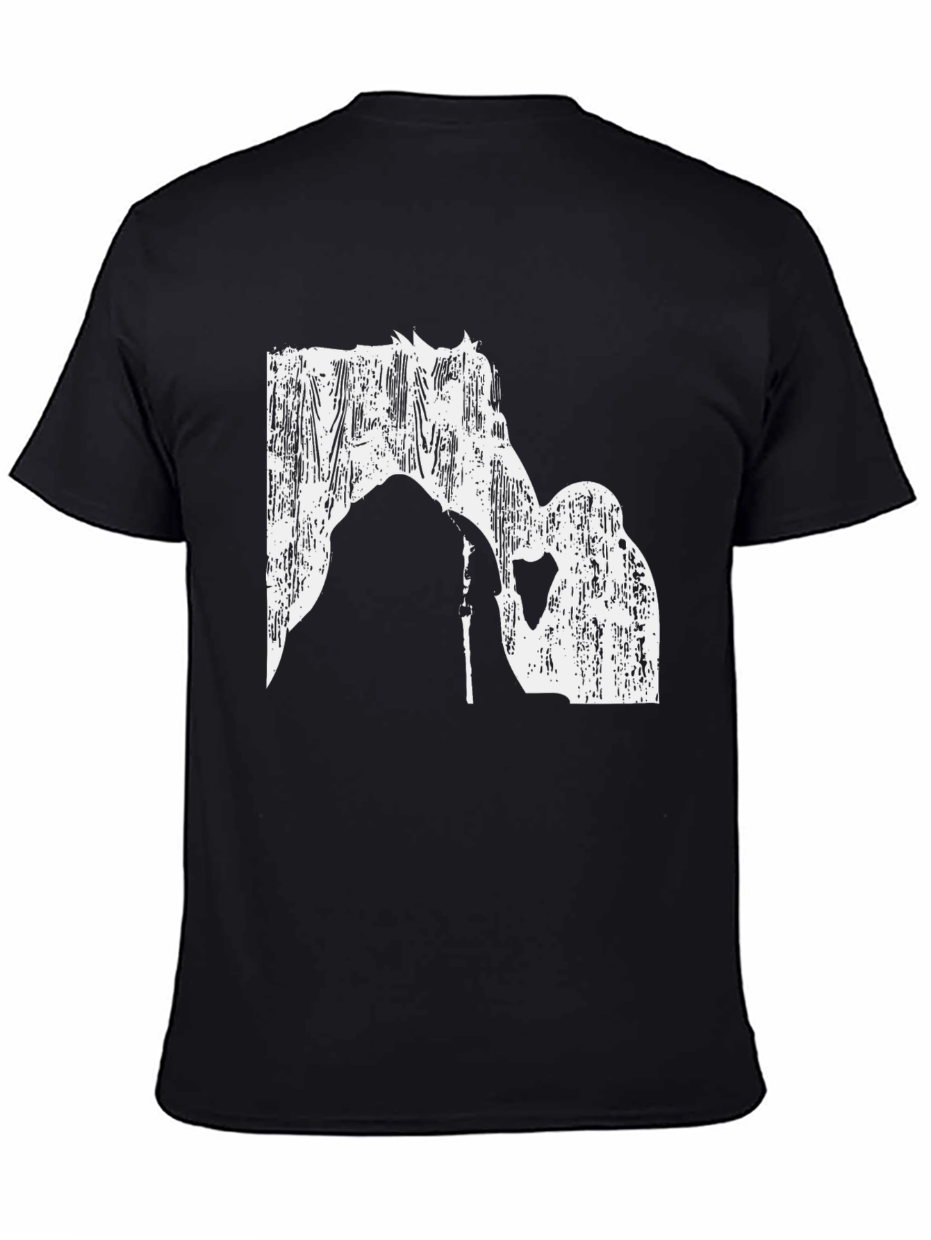 Black Equestrian Lover's Black Tee view 4