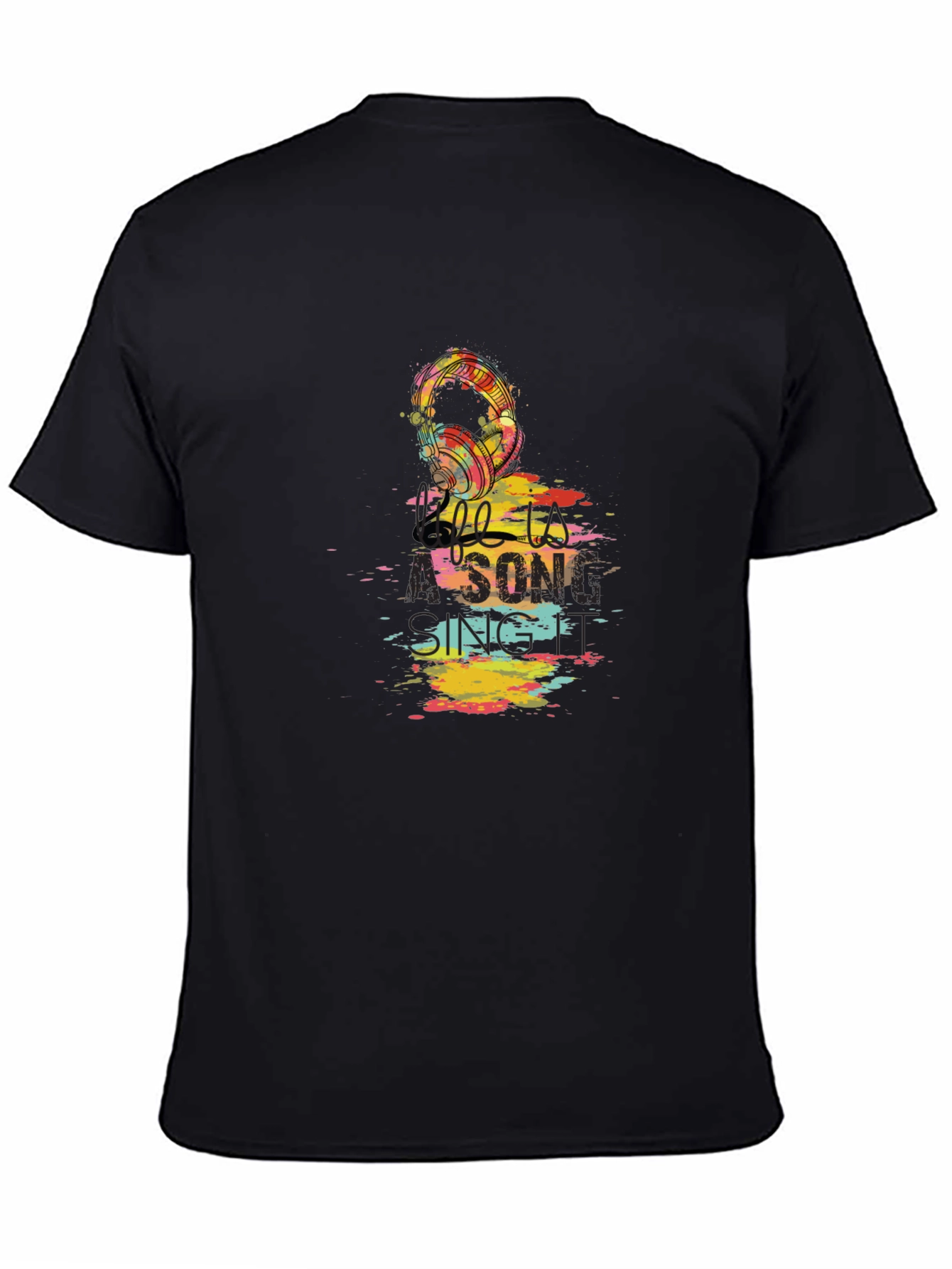 Black Music Lover's Graphic Tee - Listen to a Song view 4