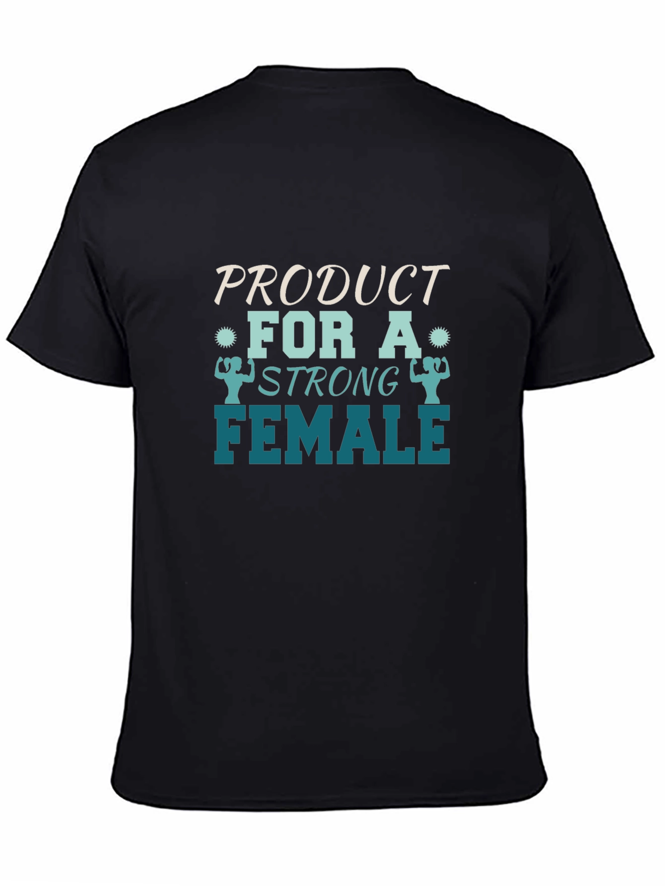 Strong Female Graphic Tee - Black Cotton - 4