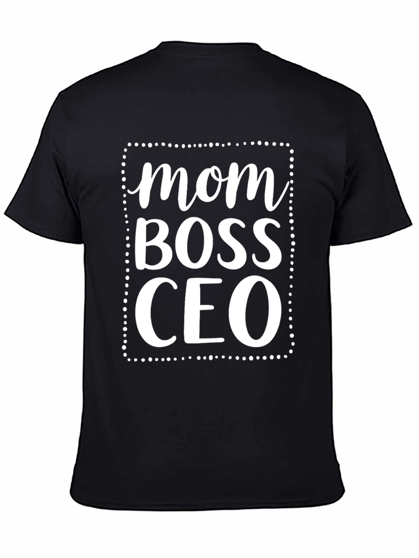 Black Mom Boss CEO Graphic T-Shirt - Black view 4