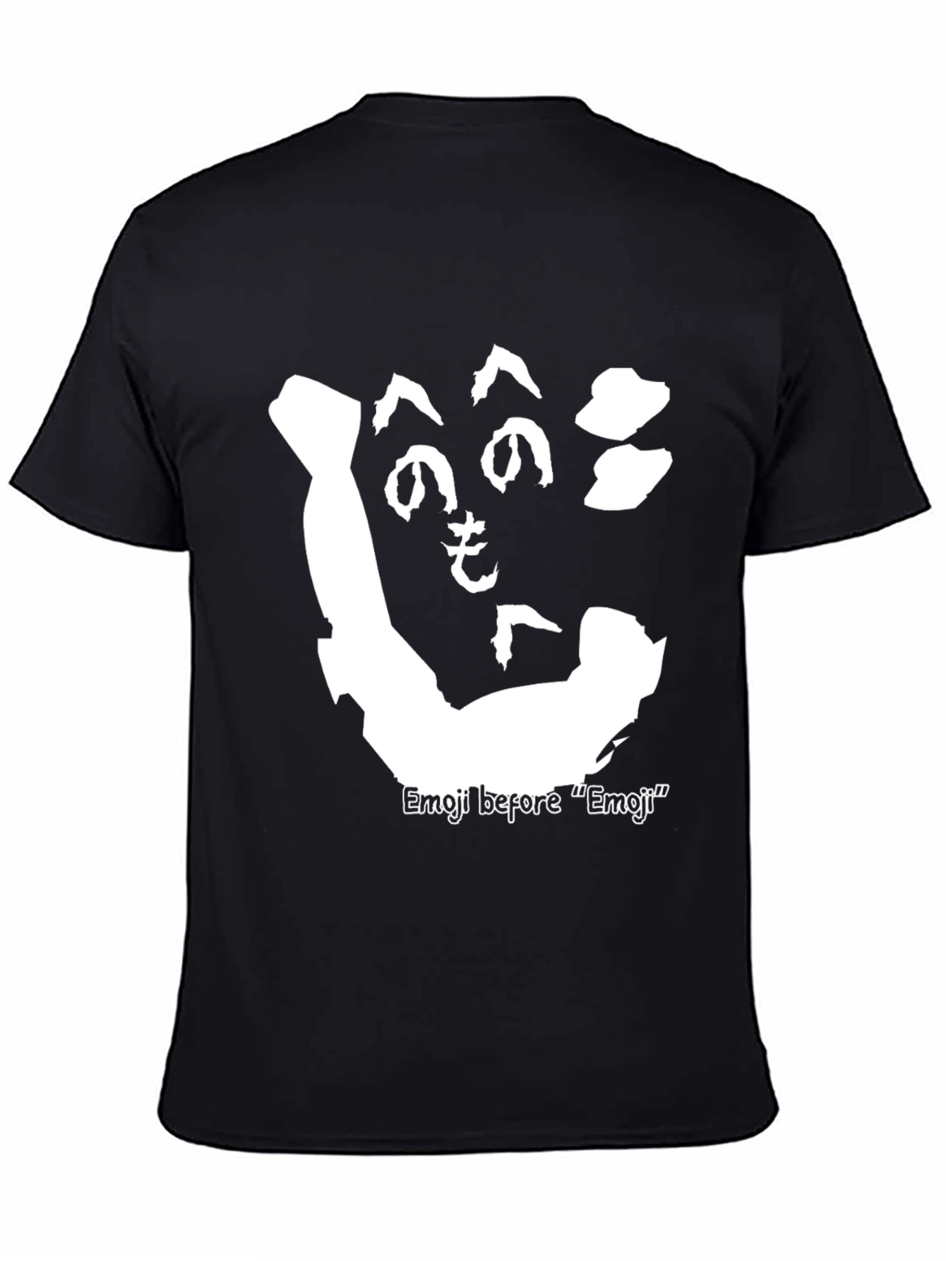 Black Emoji Before Emoji Black T-Shirt view 4