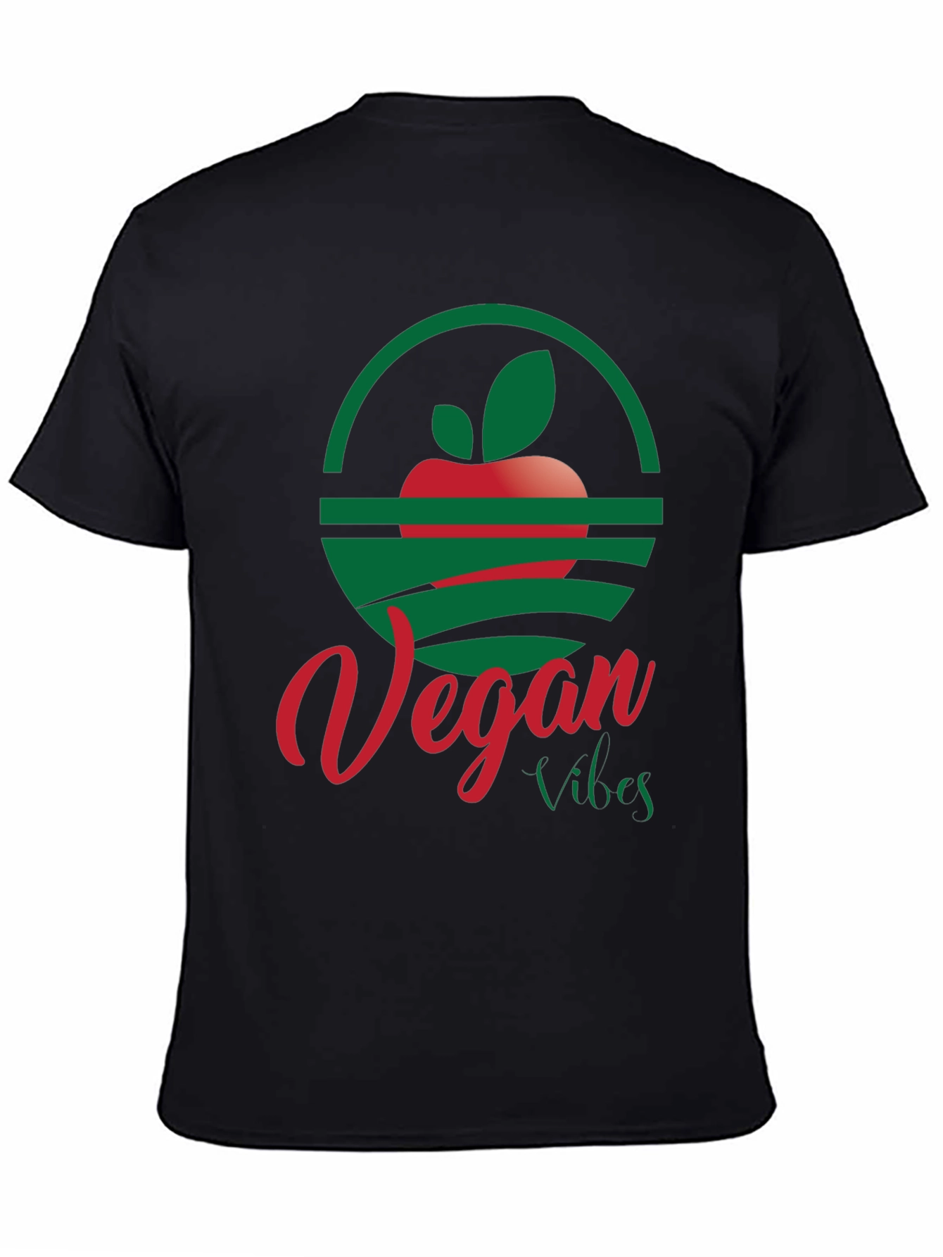 Black Vegan Vibes T-Shirt: Stylish & Conscious view 4