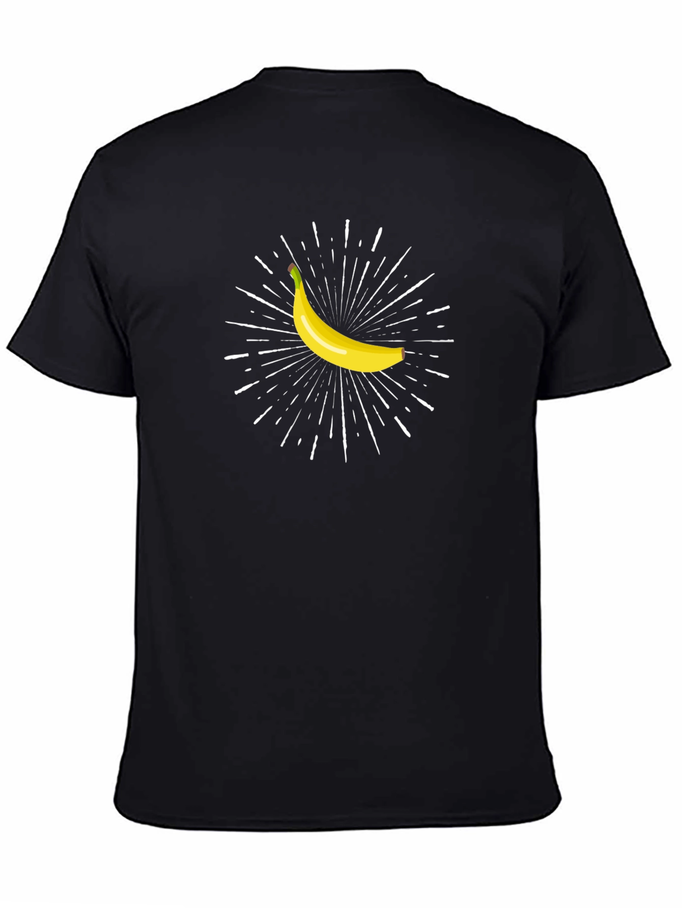 Black Banana Burst Graphic Tee - Black view 4