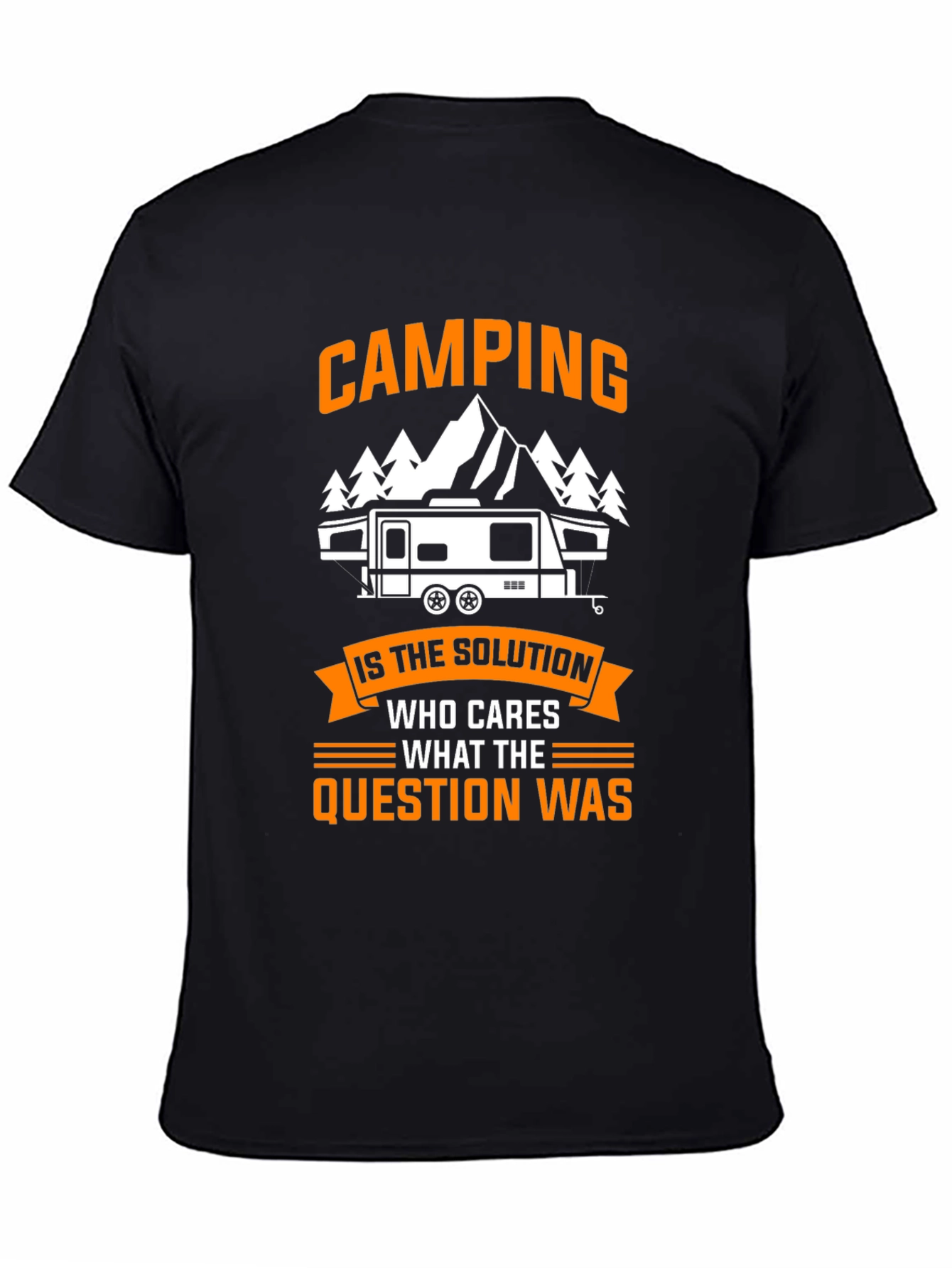 Black Camping is the Solution Tee view 4