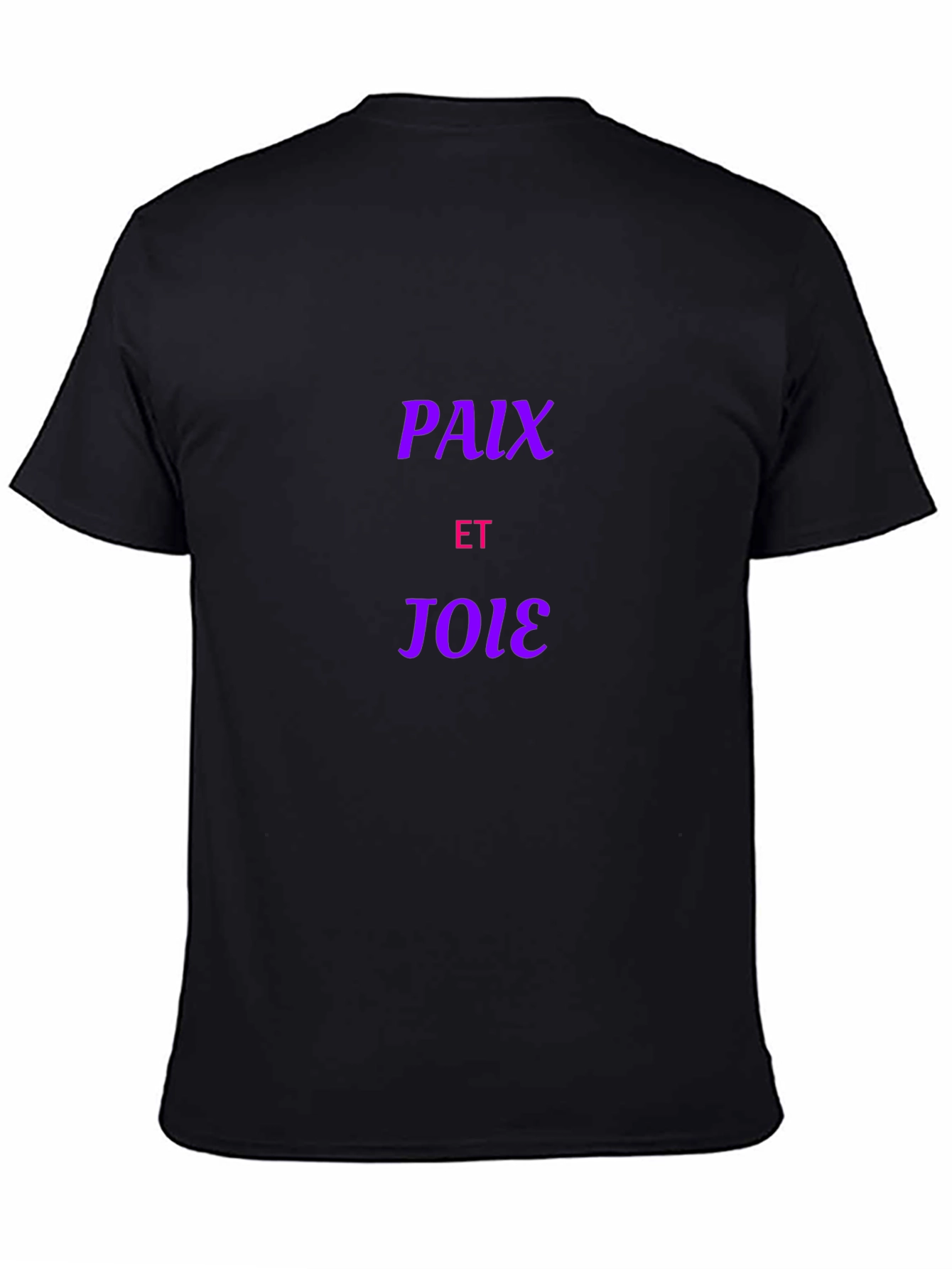 Black Paix Et Joie Graphic T-Shirt - Black view 4
