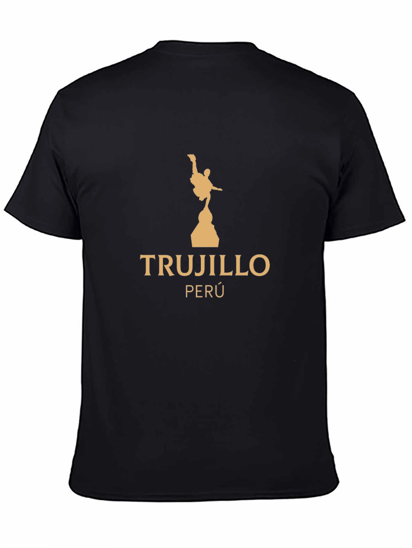 Black Trujillo Perú Black Graphic T-Shirt view 4