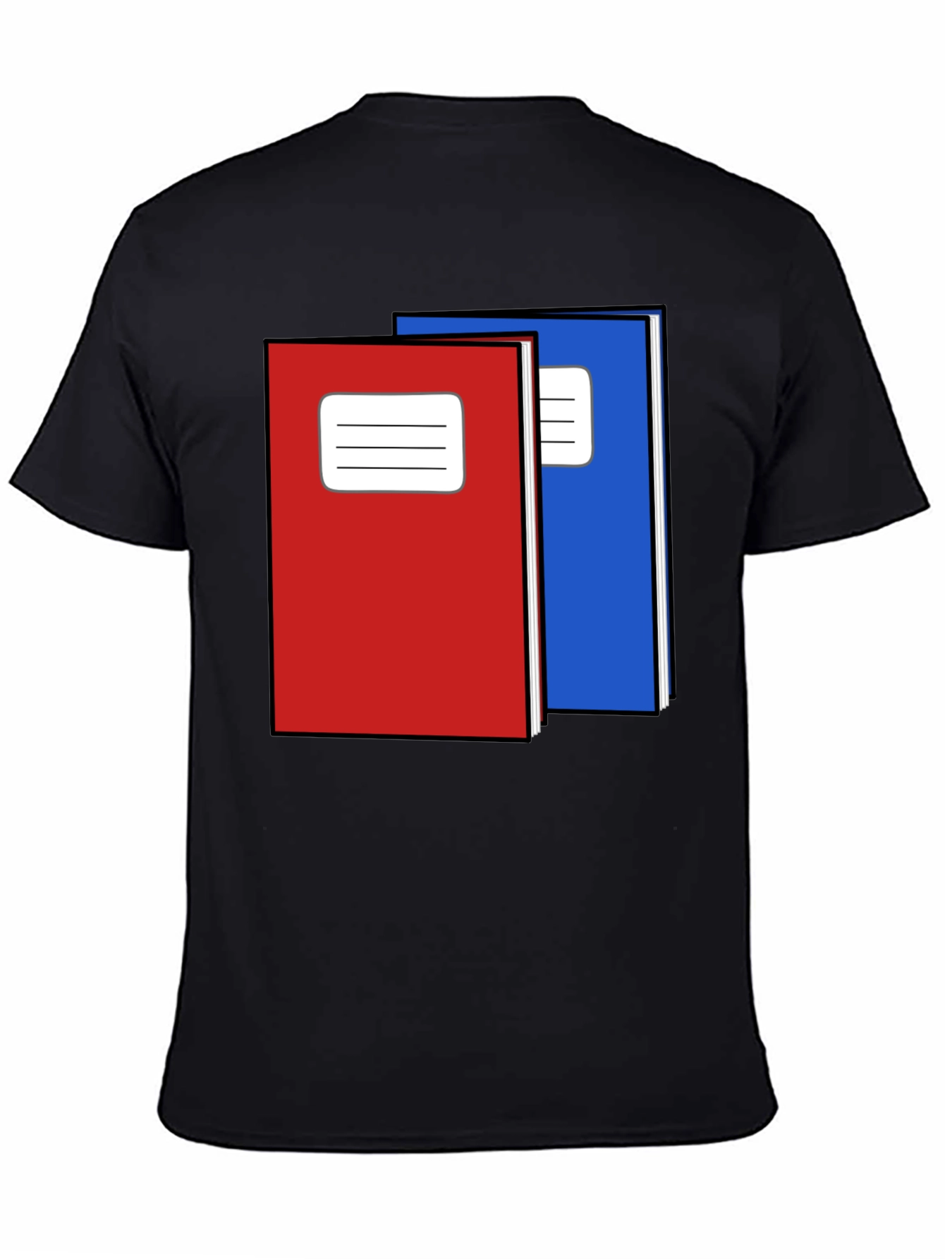 Black Notebook Graphic T-Shirt - Back to School Cool view 4