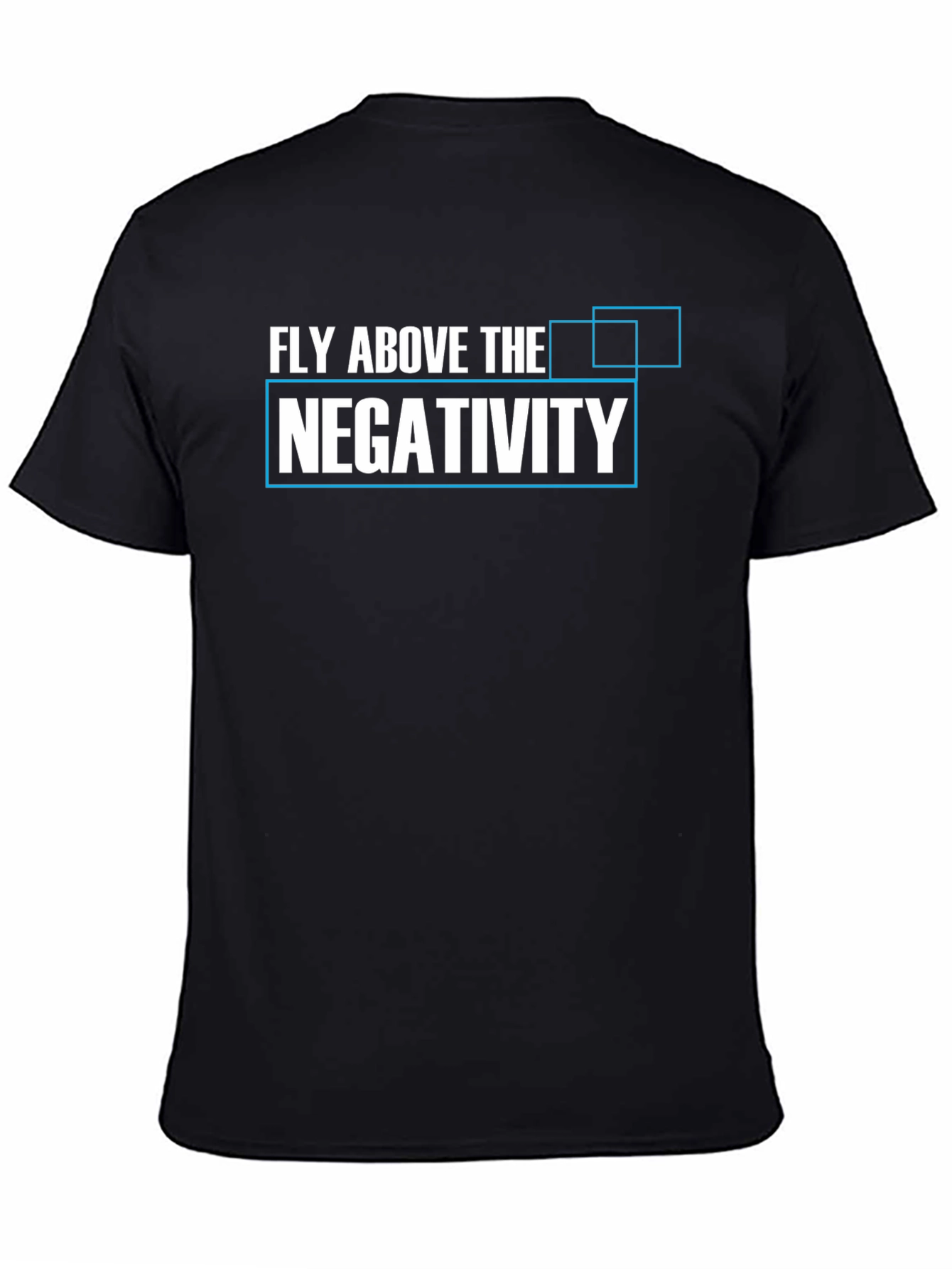 Black Fly Above Negativity T-Shirt view 4