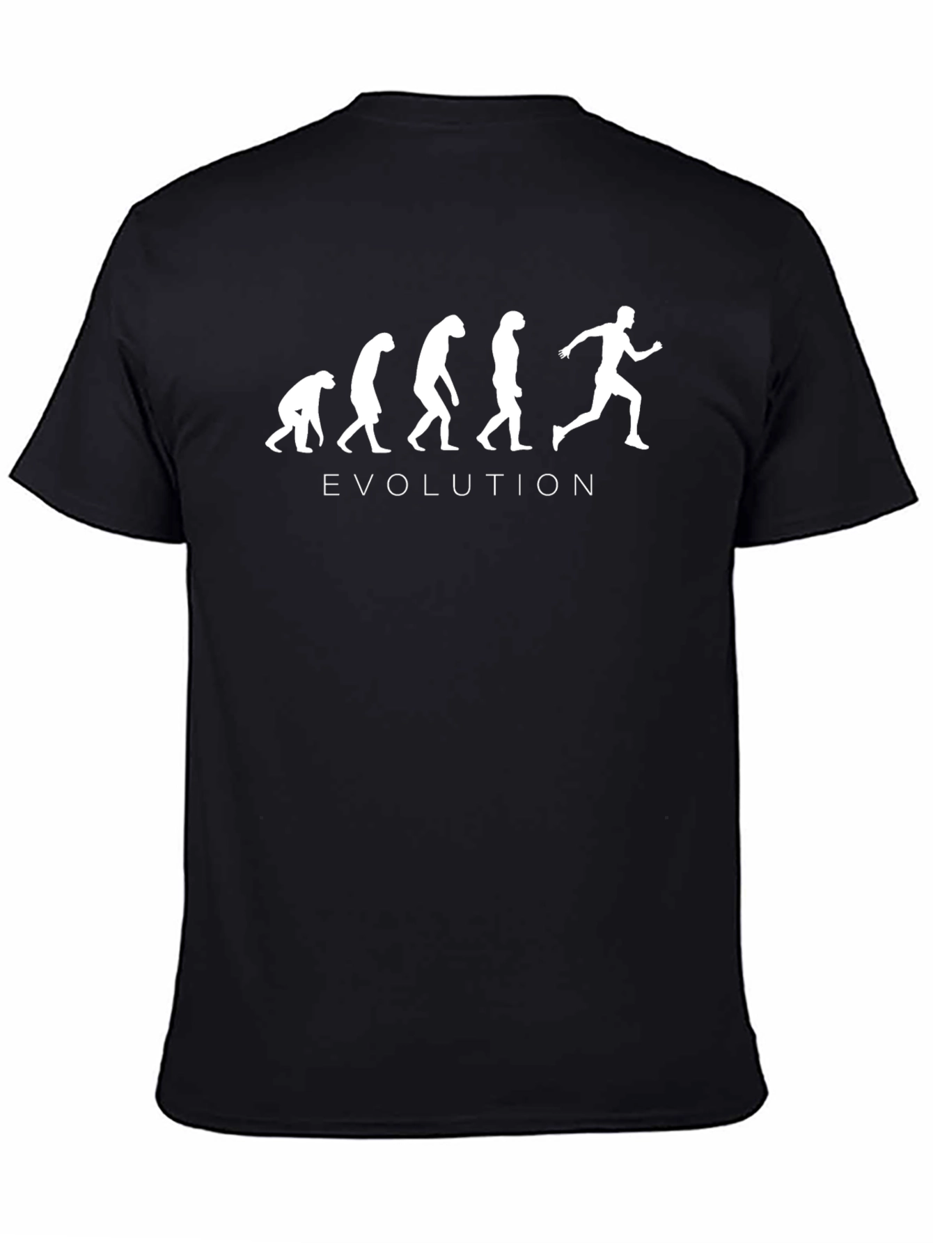 Black Evolution Runner Graphic Tee - Black view 4
