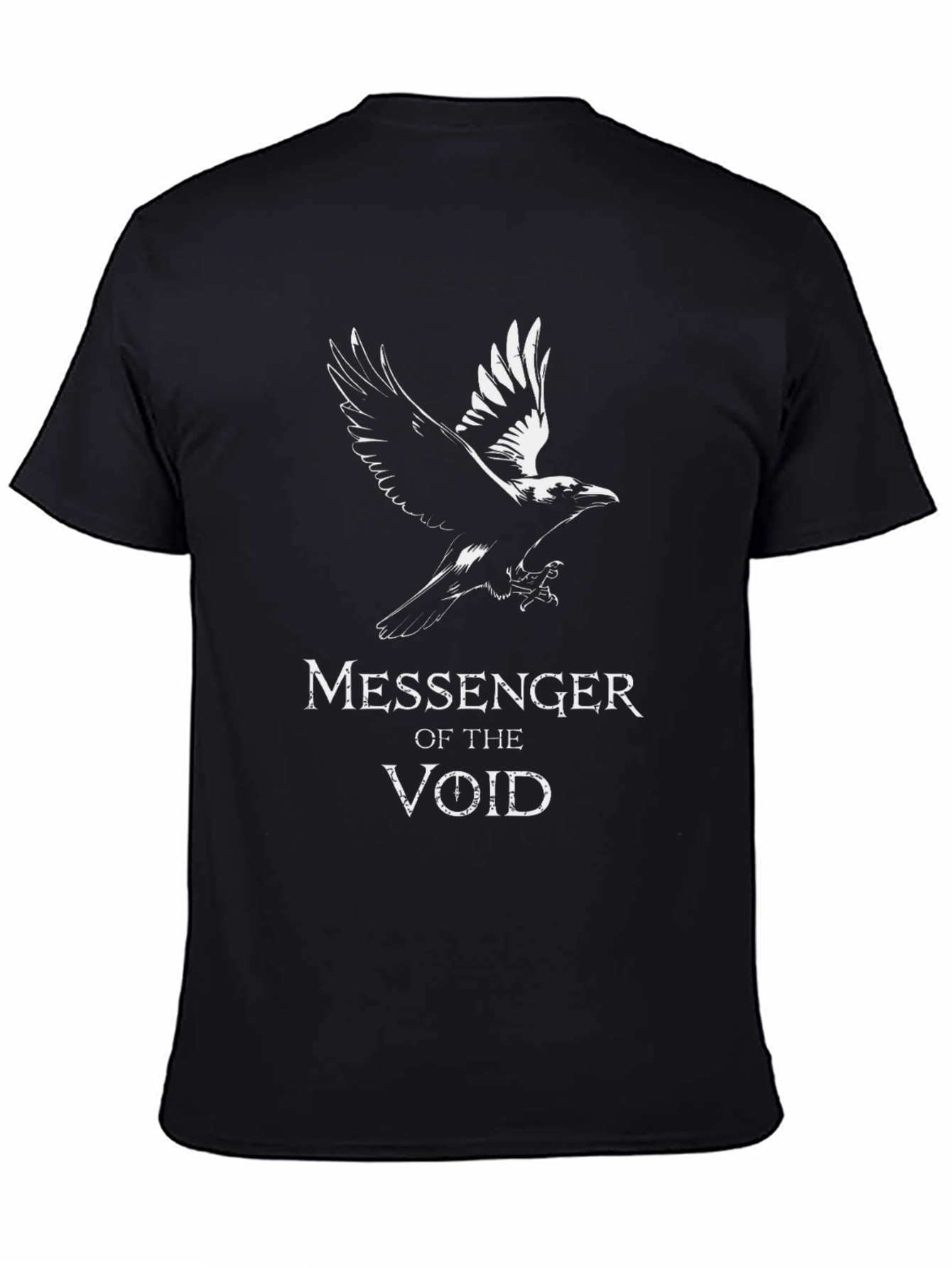 Messenger of the Void Black Graphic Tee - 4