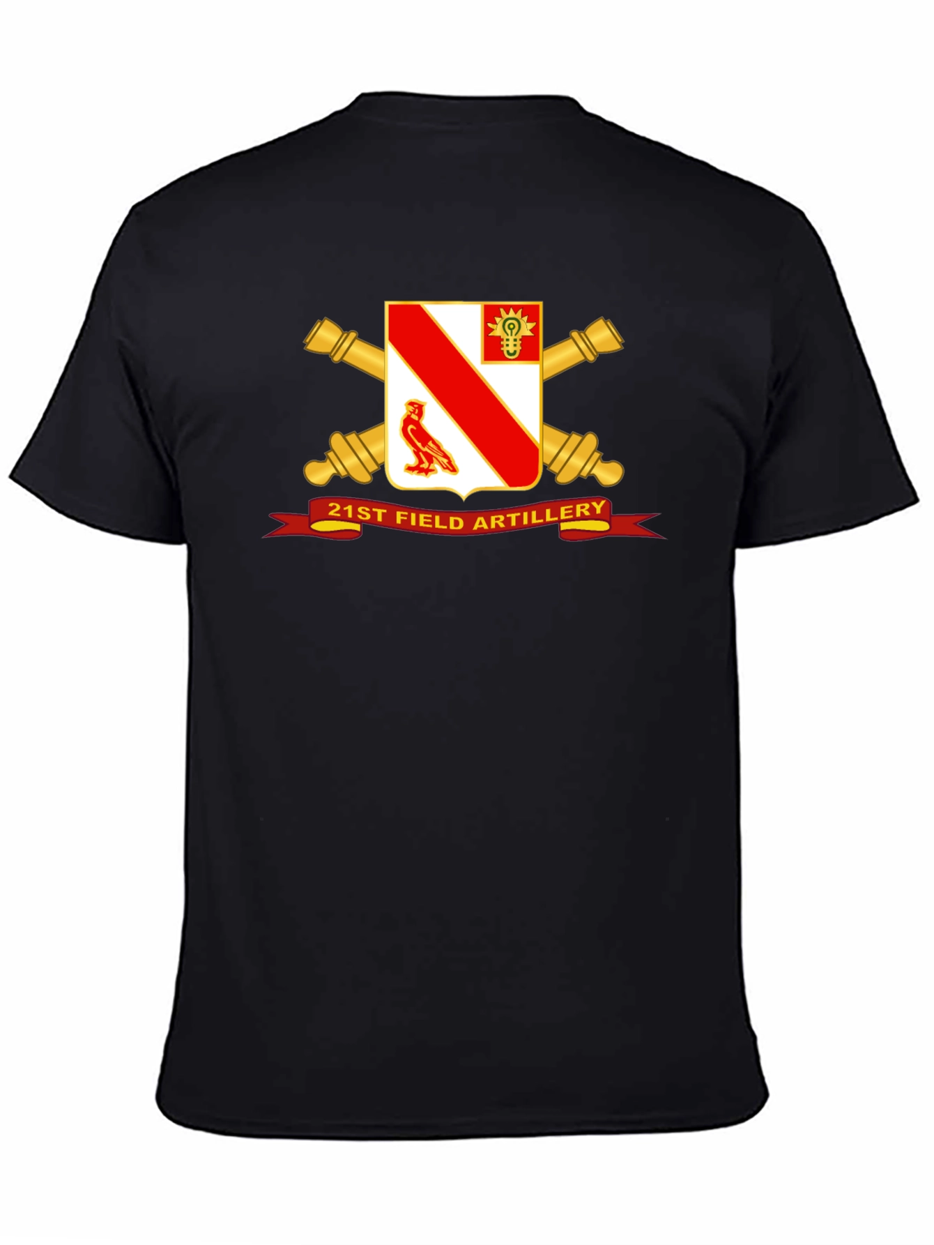 Black 21st Field Artillery T-Shirt - Military Pride view 4