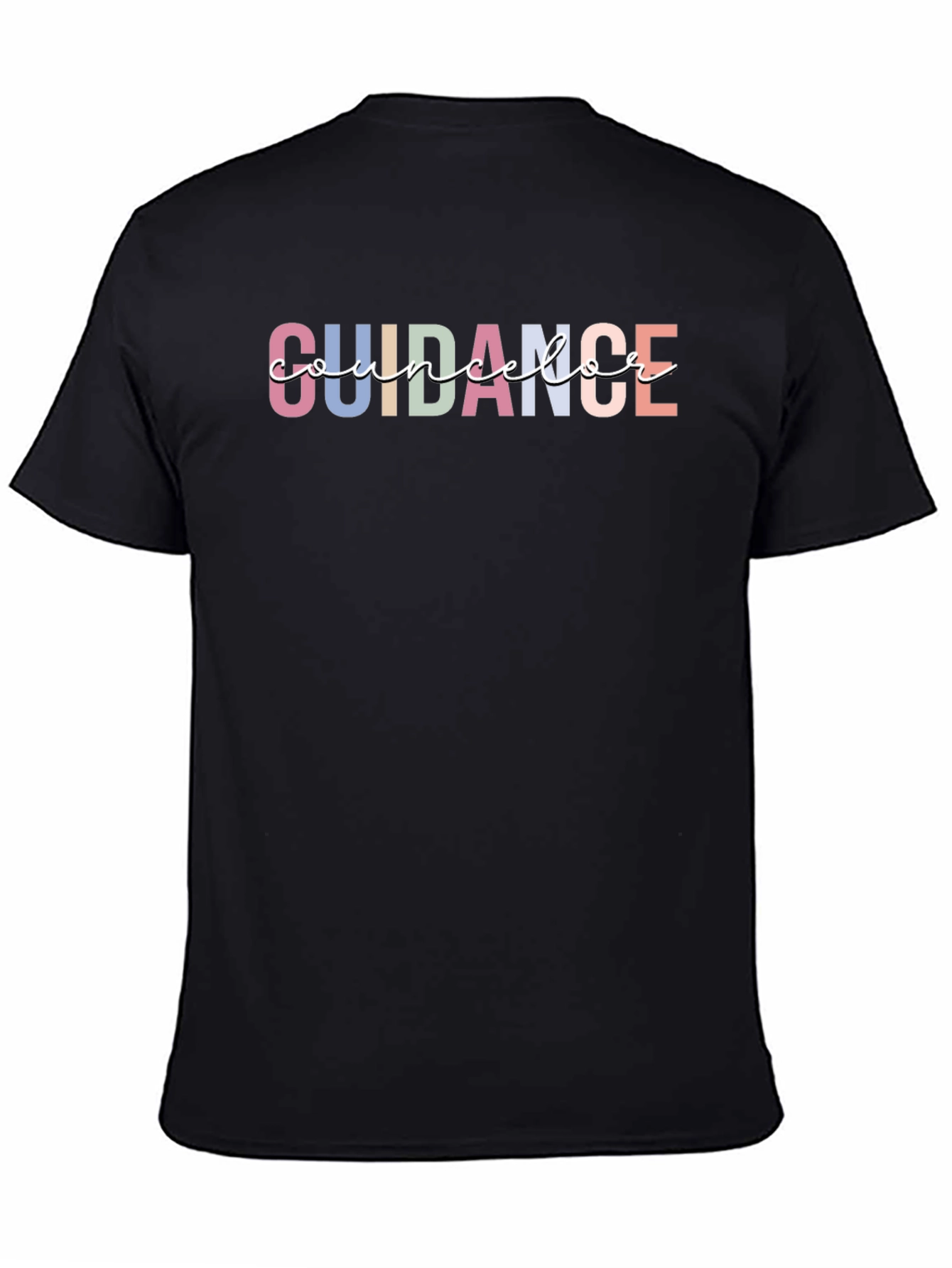 Black Guidance Counselor T-Shirt, Teacher Appreciation Tee view 4