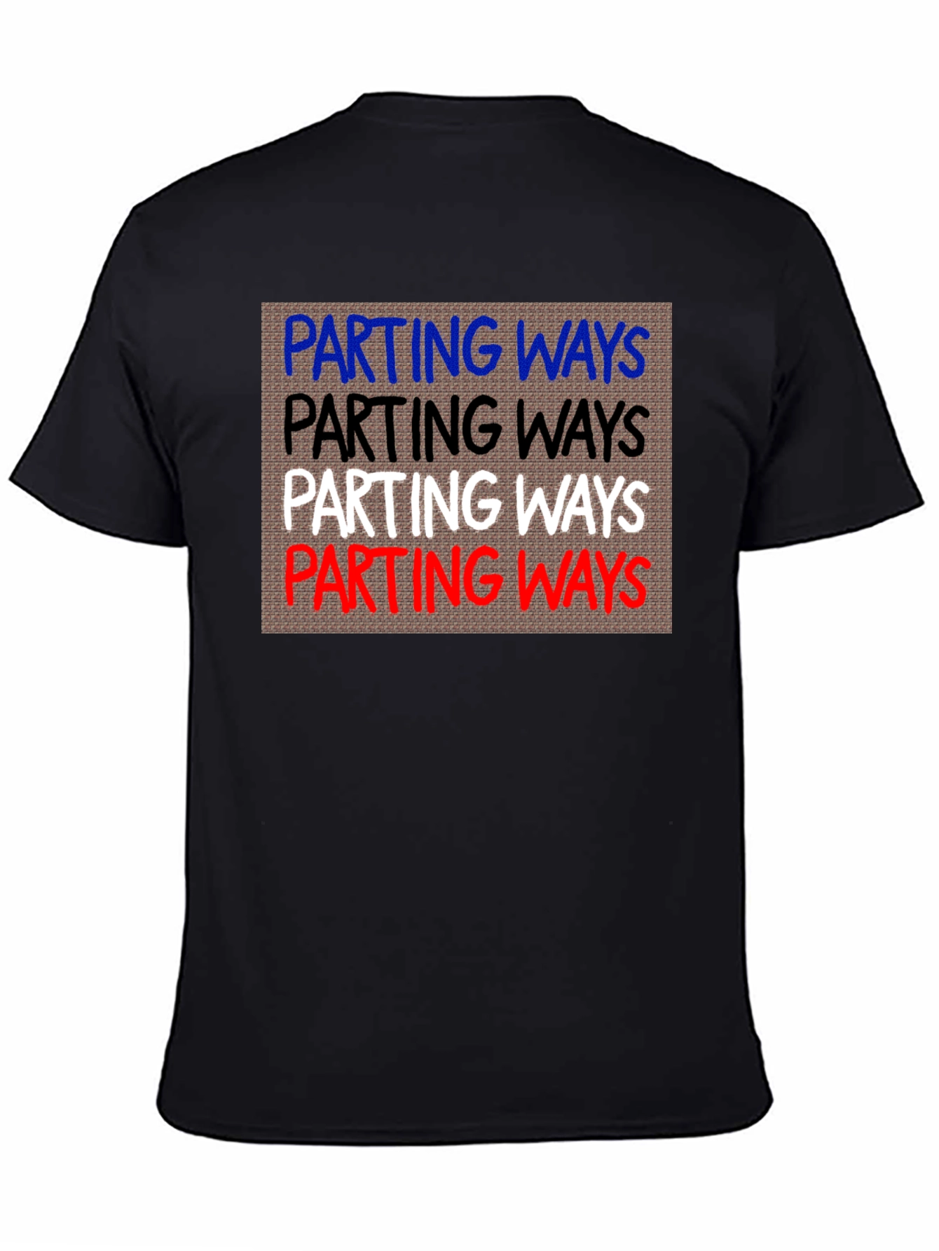 Black Parting Ways Graphic T-Shirt - Comfort & Style view 4